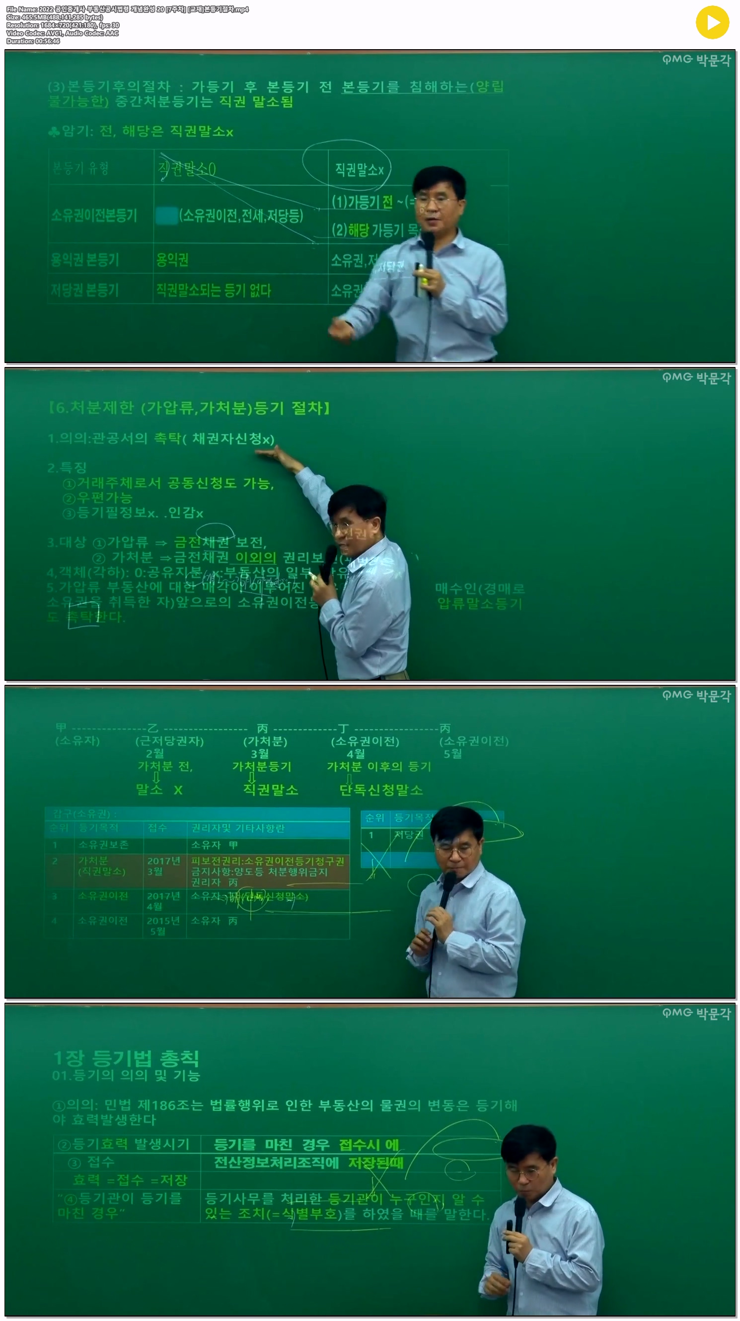2022 공인중개사 부동산공시법령 개념완성 20 [7주차] [교재]본등..
