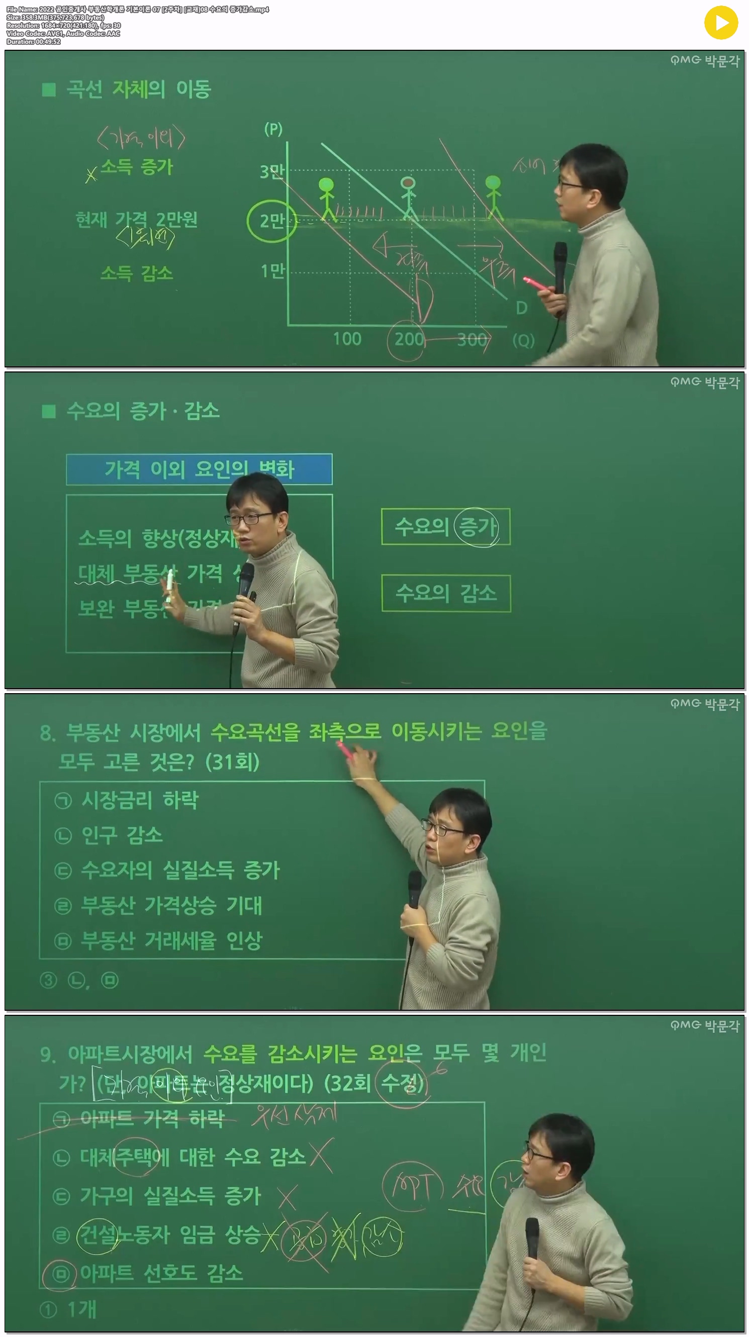 2022 공인중개사 부동산학개론 기본이론 07 [2주차] [교재]08 수요..