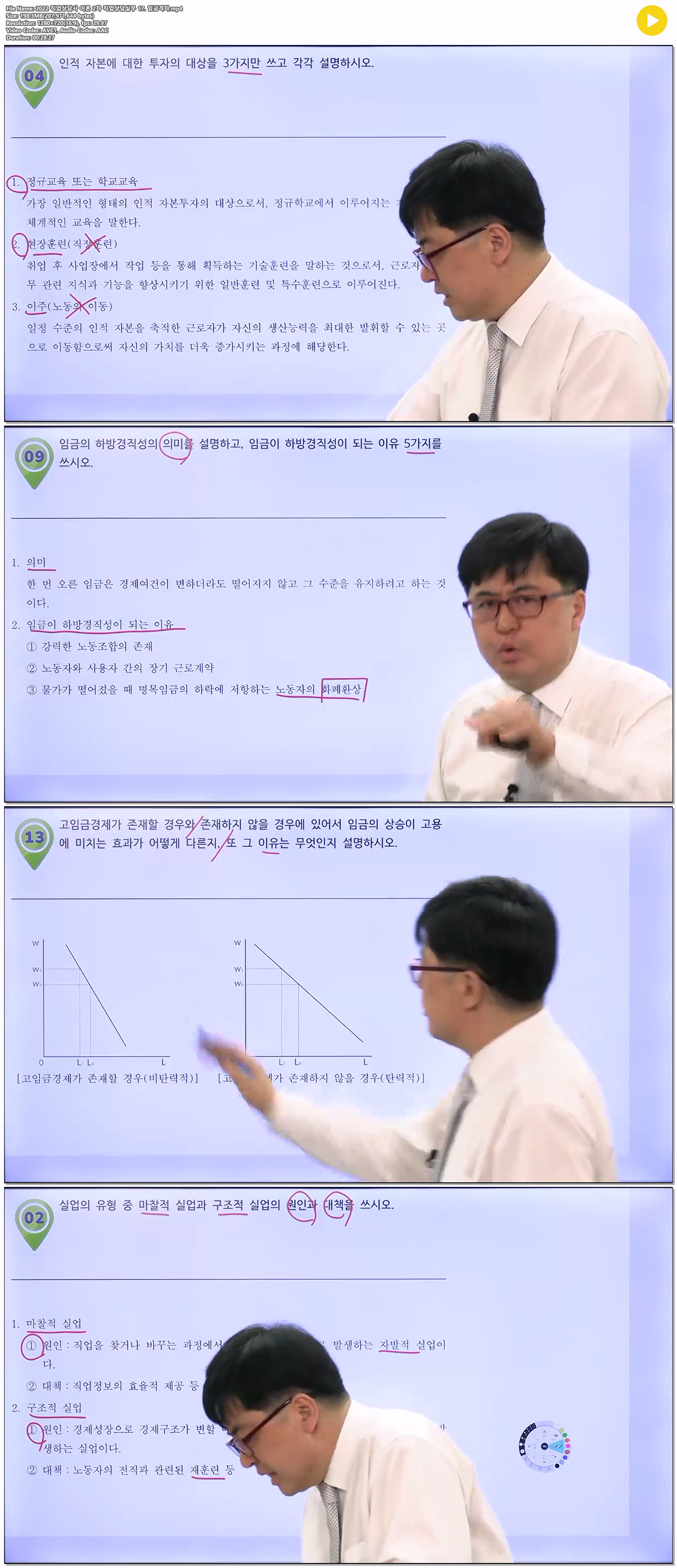 2022 직업상담사 이론 2차 직업상담실무 17. 임금격차