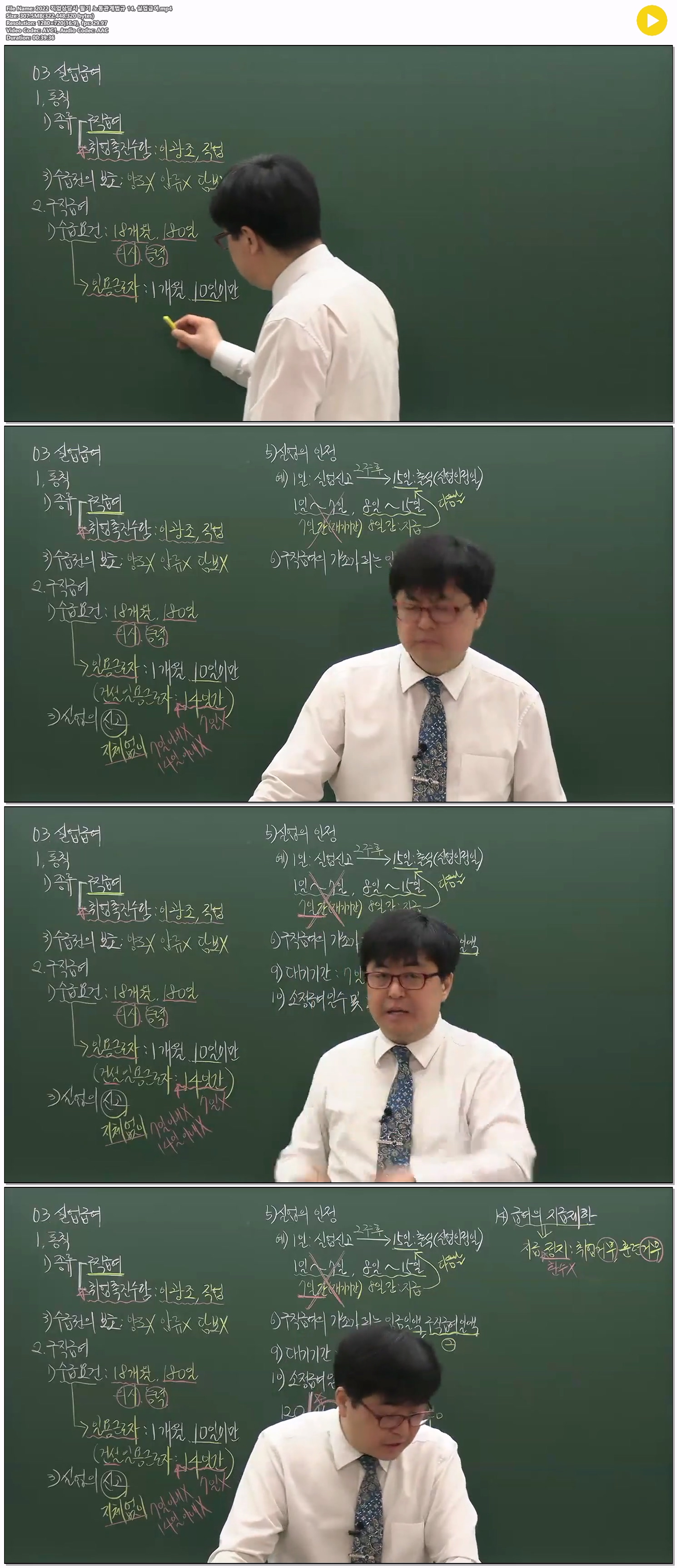 2022 직업상담사 필기 노동관계법규 14. 실업급여