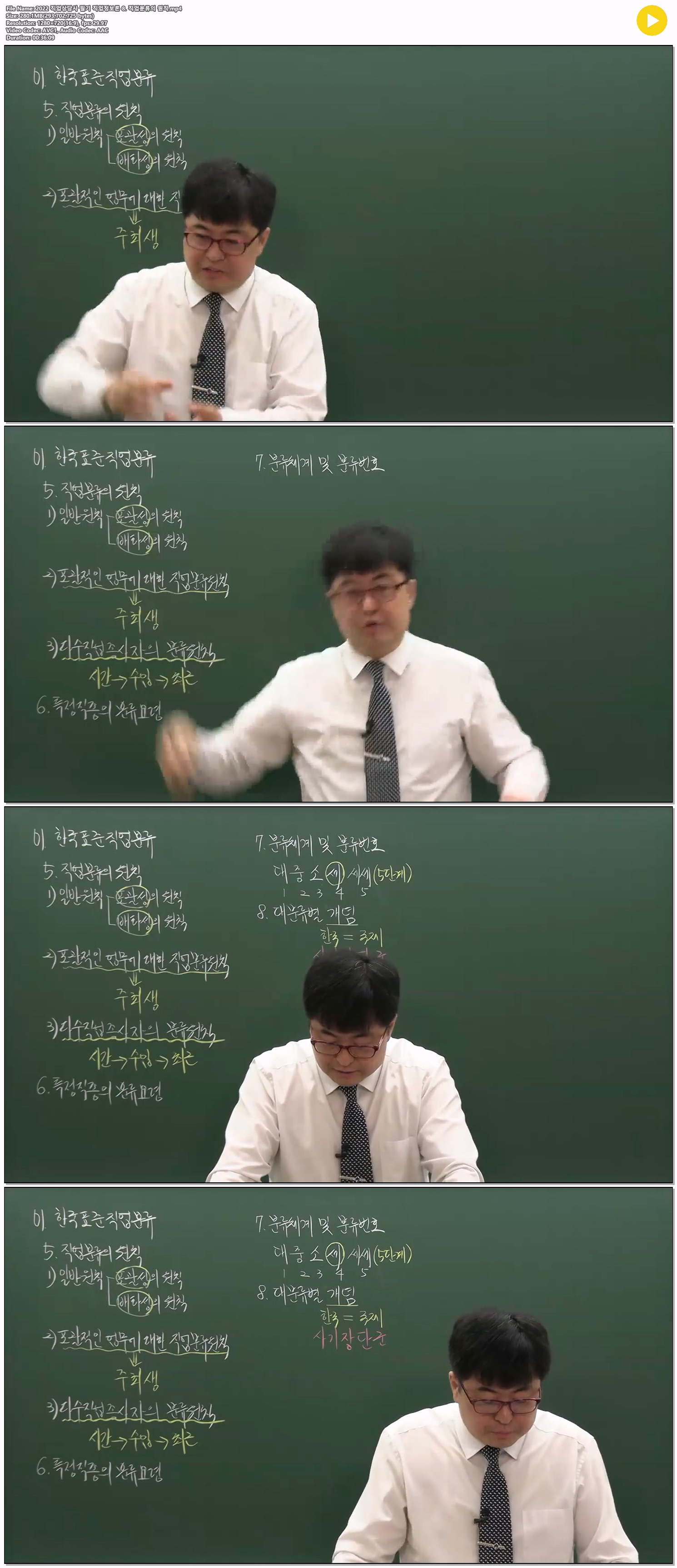 2022 직업상담사 필기 직업정보론 8. 직업분류의 원칙