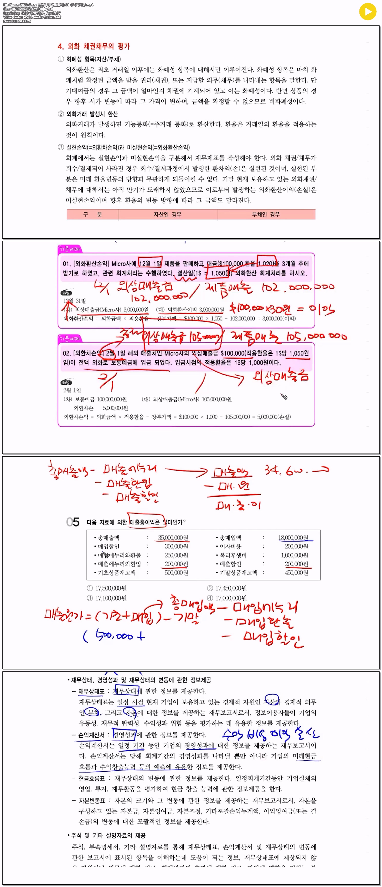2022 Grace 전산회계 1급(필기) 21 수익과비용