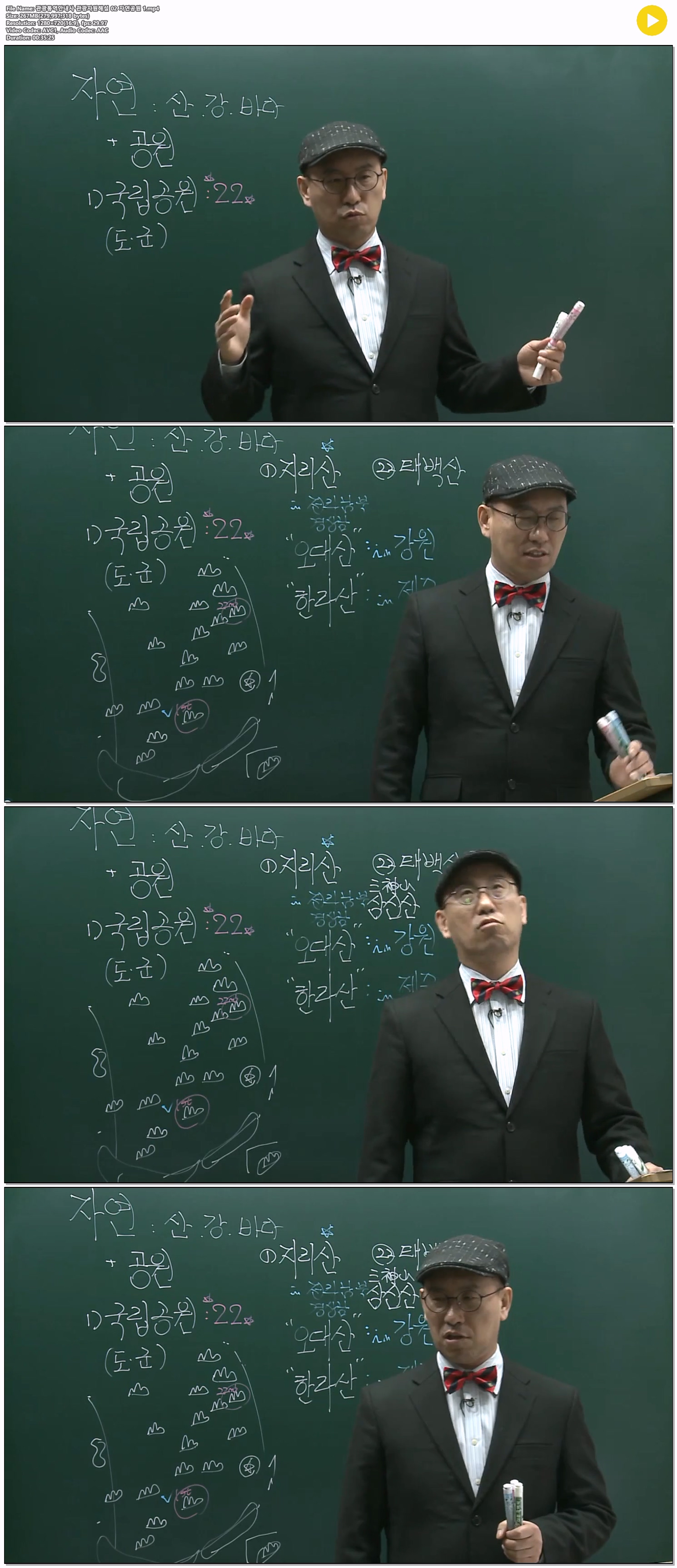 관광통역안내사 관광자원해설 02 자연공원 1