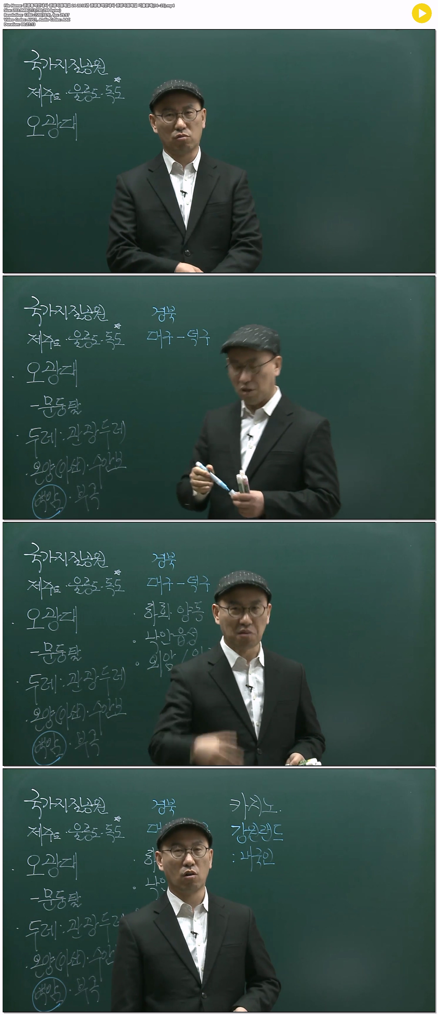 관광통역안내사 관광자원해설 24 2018년 관광통역안내사 관광자원..