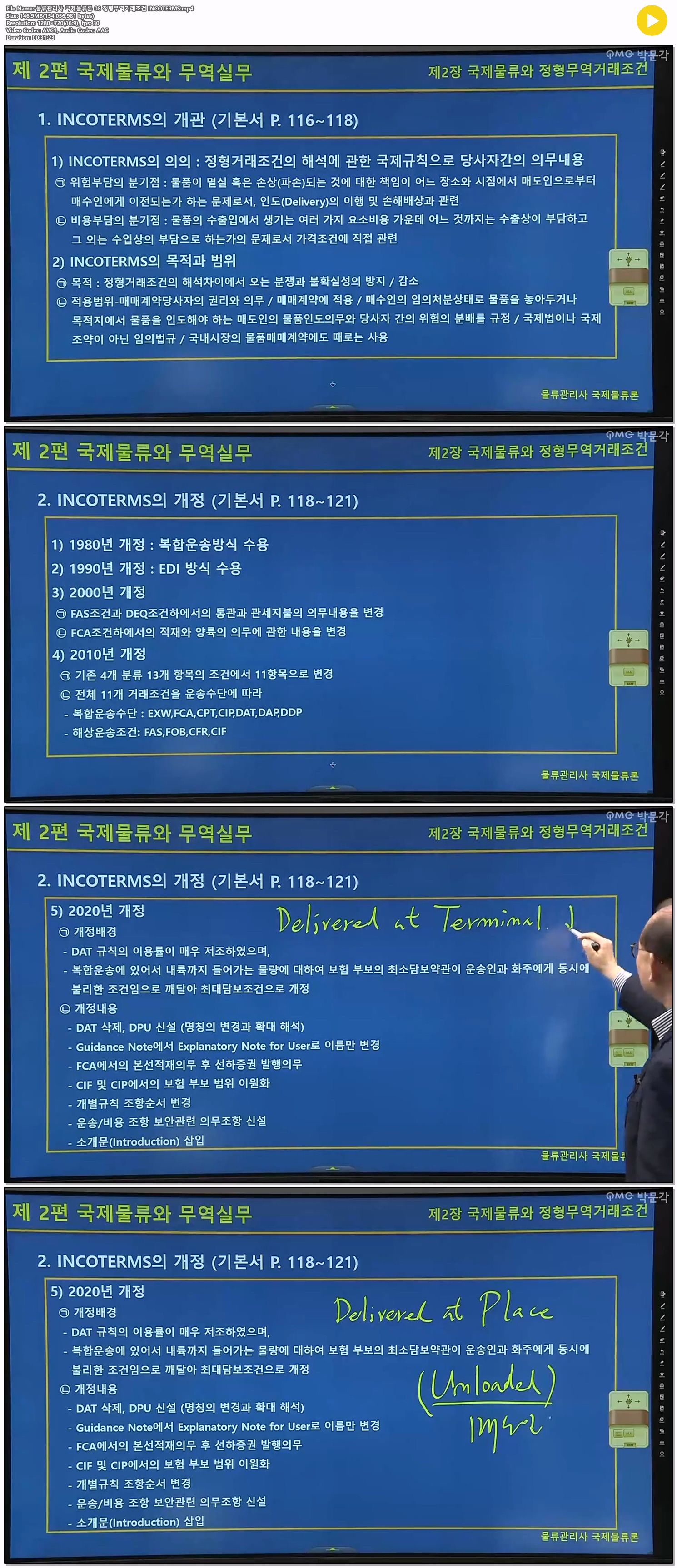 물류관리사 국제물류론 08 정형무역거래조건 INCOTERMS