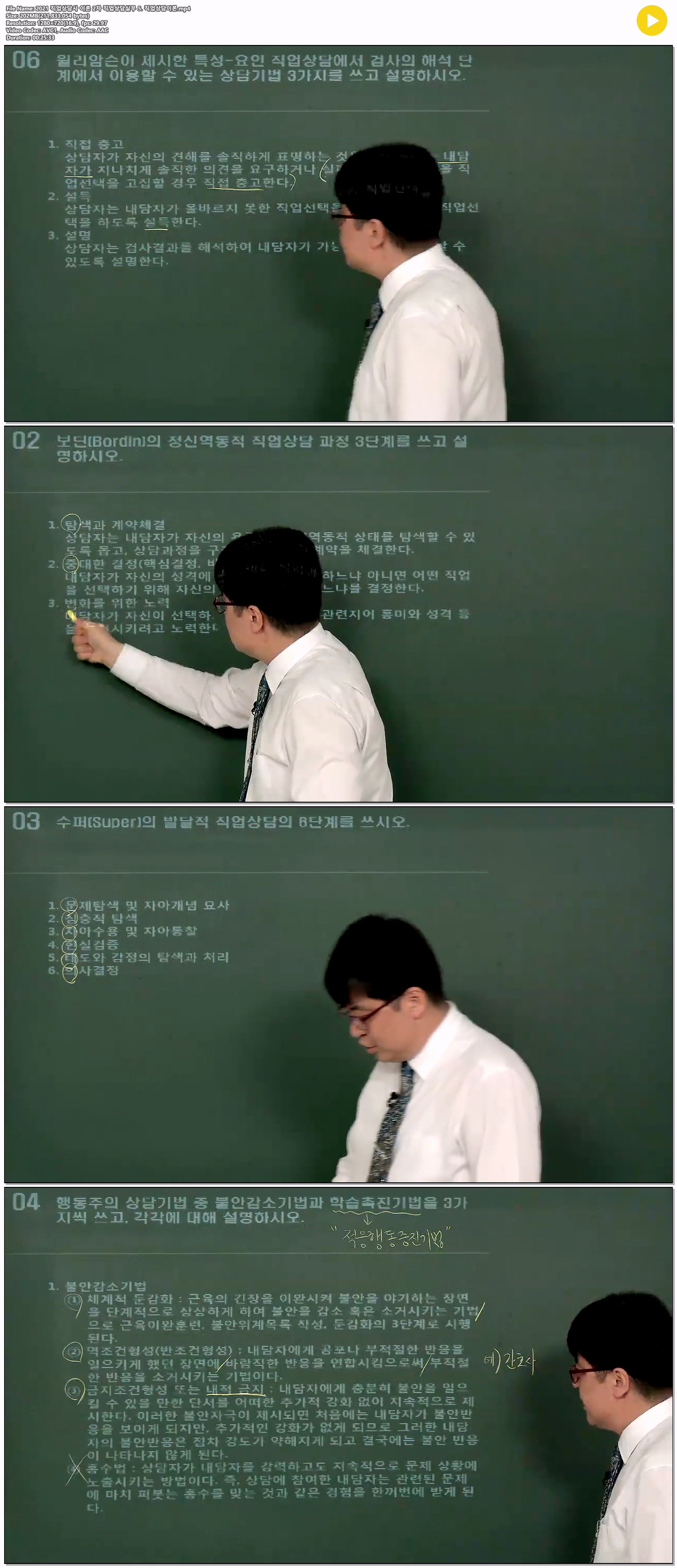 2021 직업상담사 이론 2차 직업상담실무 5. 직업상담이론