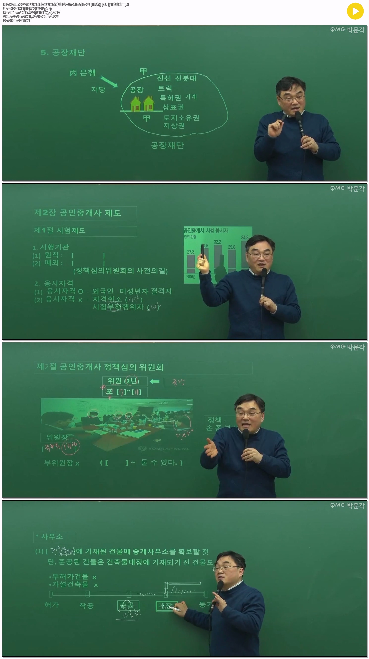 2022 공인중개사 공인중개사법 및 실무 기본이론 03 [1주차] [교재..