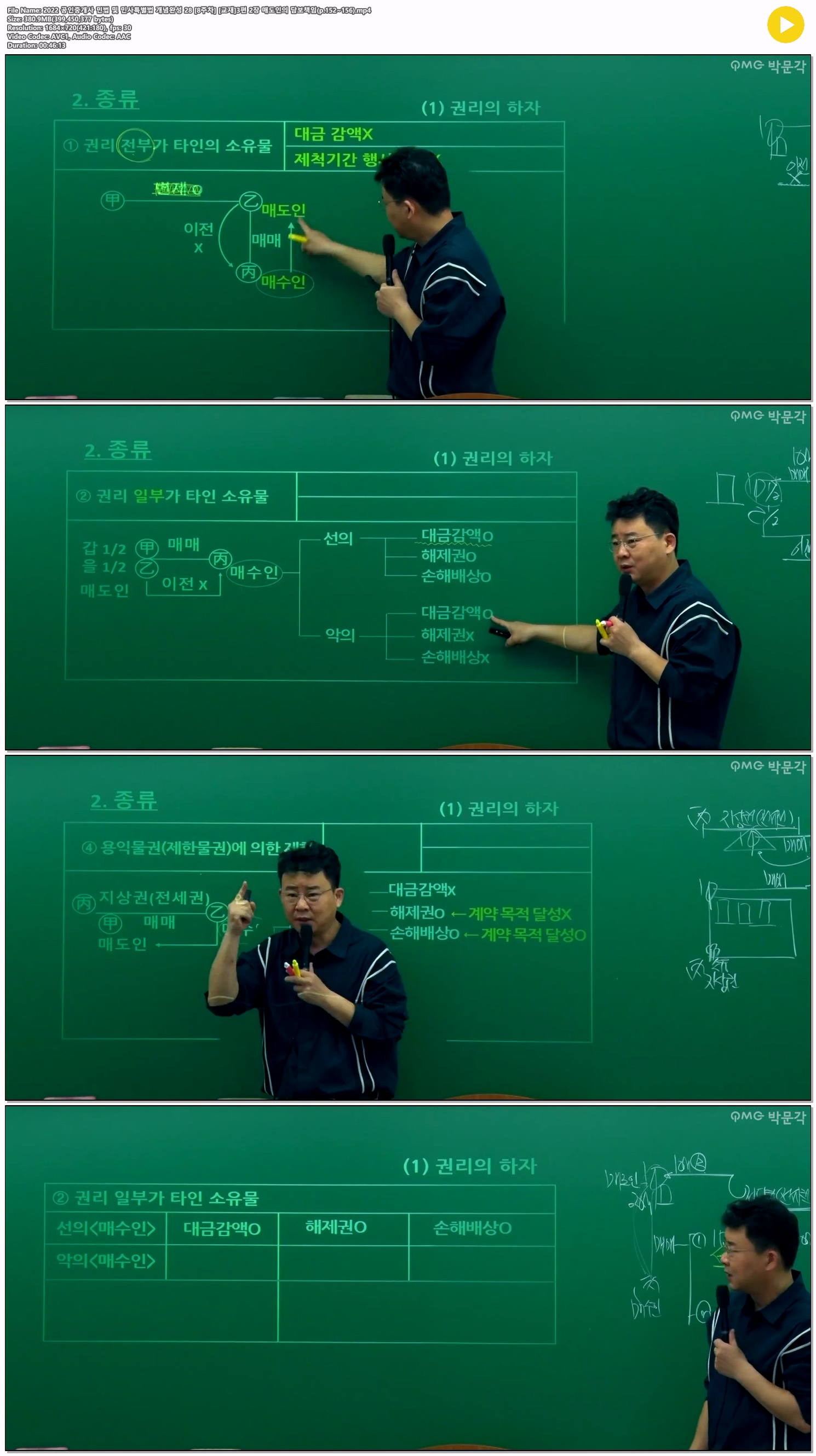 2022 공인중개사 민법 및 민사특별법 개념완성 28 [8주차] [교재]3..