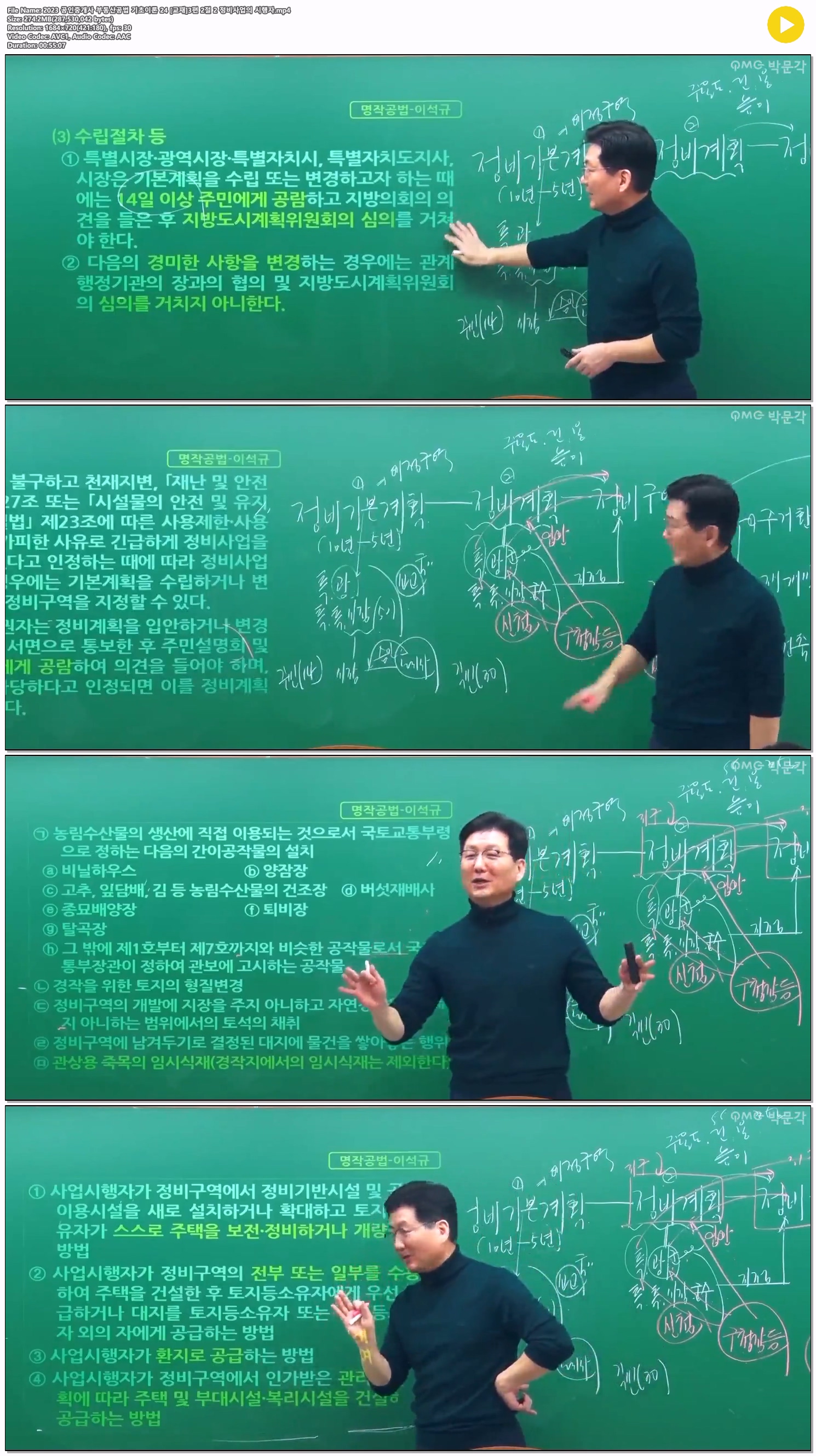 2023 공인중개사 부동산공법 기초이론 24 [교재]3편 2절 2 정비사..