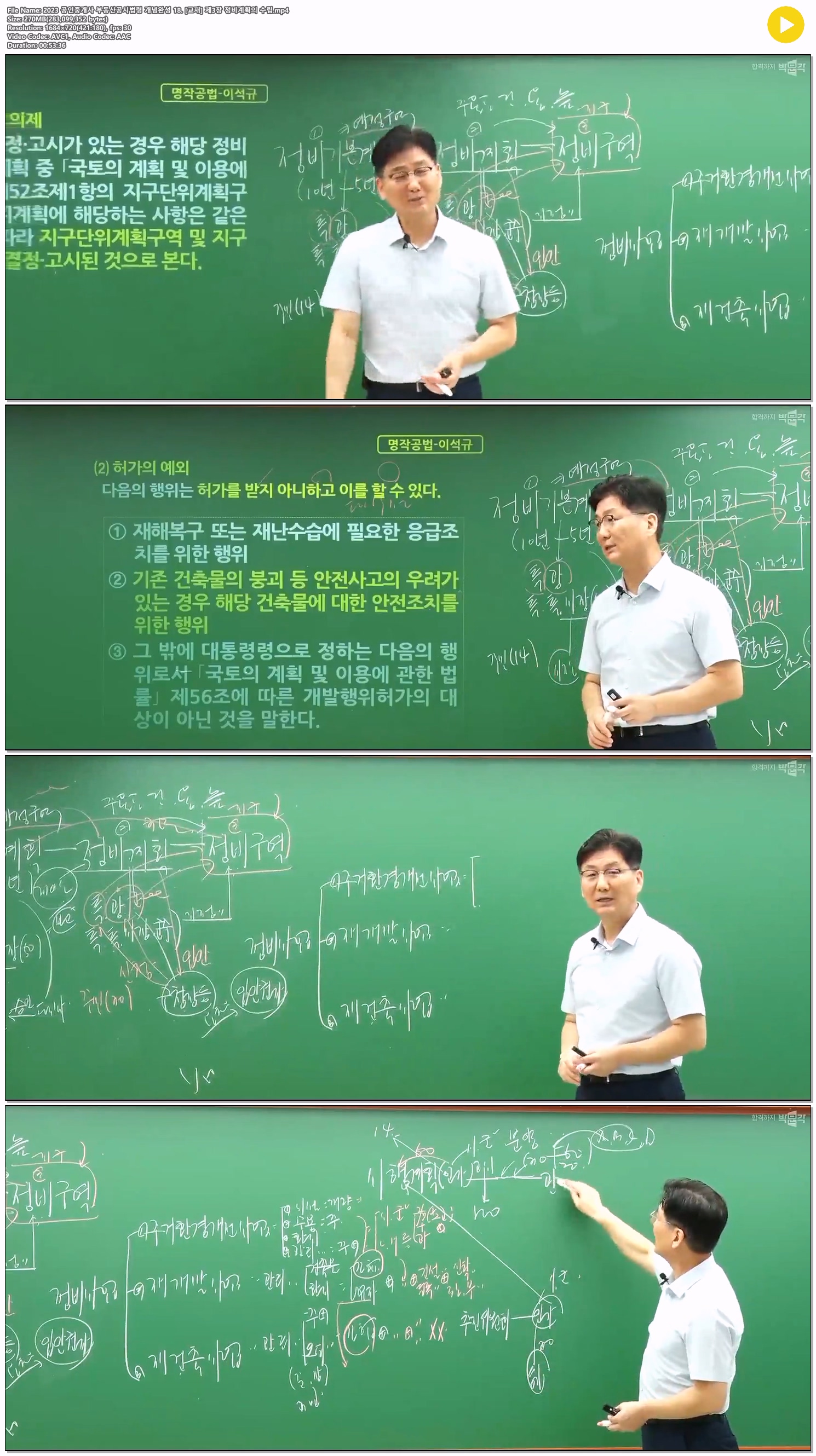 2023 공인중개사 부동산공시법령 개념완성 18. [교재] 제3장 정비..