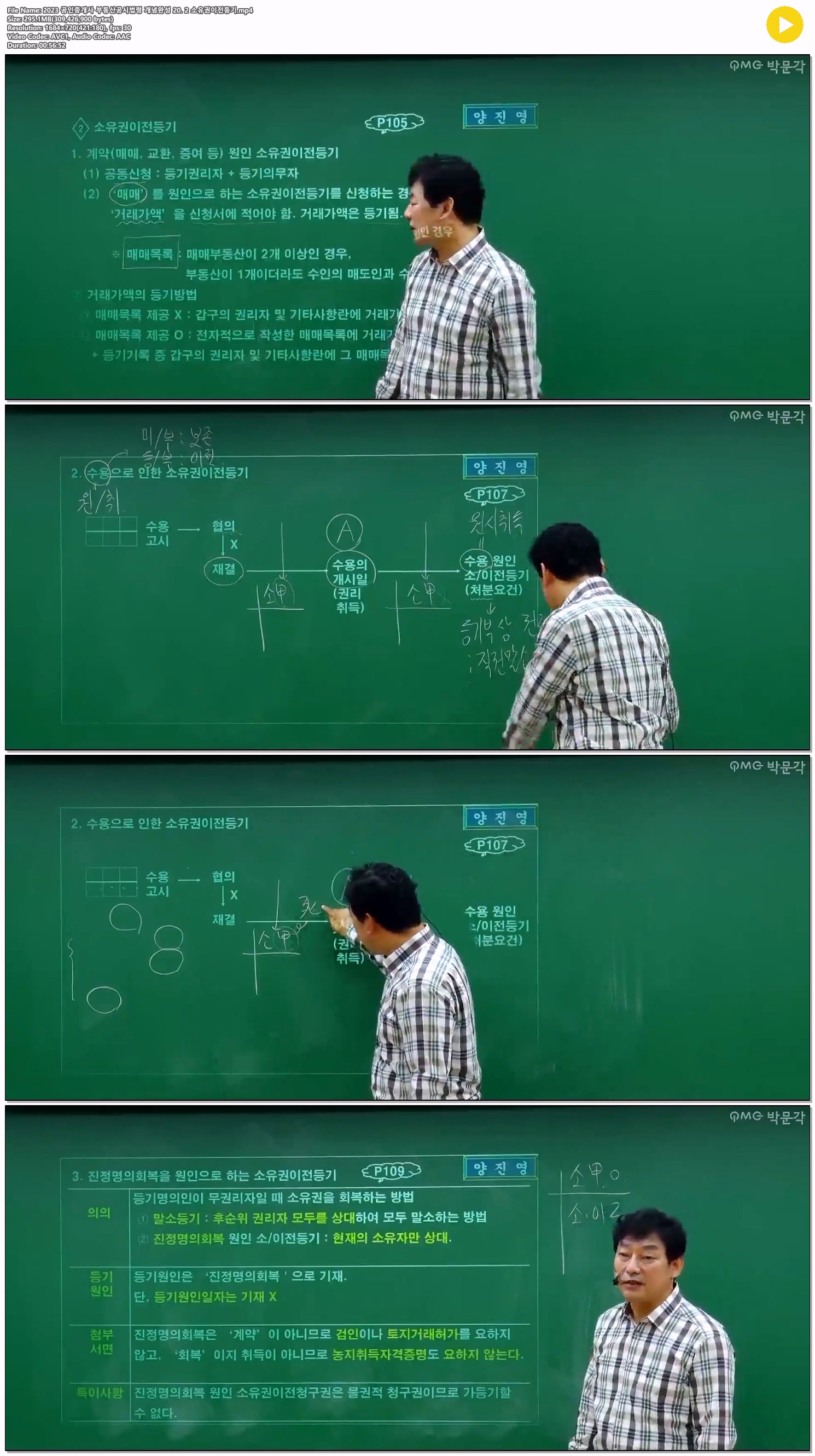2023 공인중개사 부동산공시법령 개념완성 20. 2 소유권이전등기