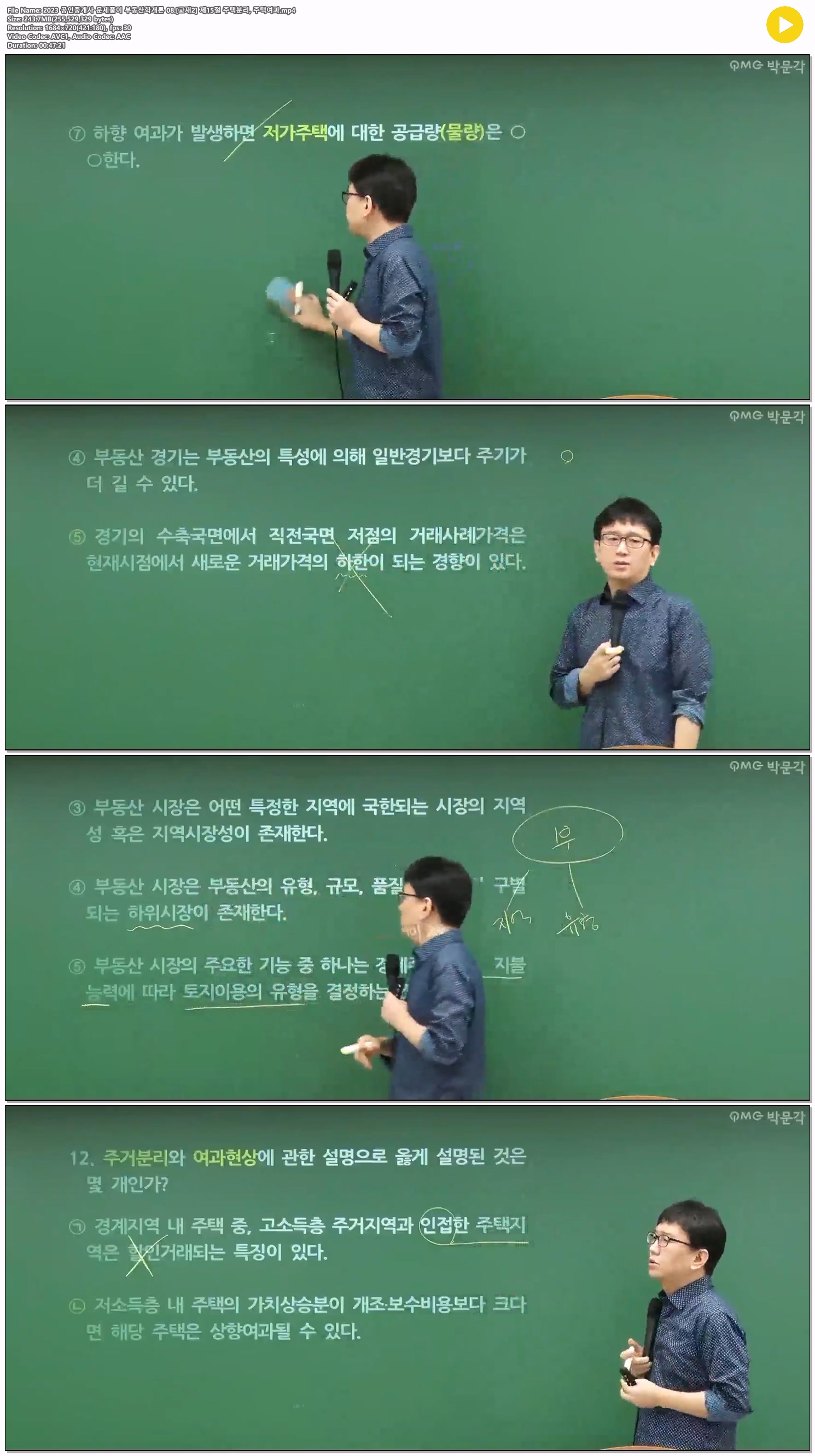 2023 공인중개사 문제풀이 부동산학개론 08.[교재2] 제15절 주택분..