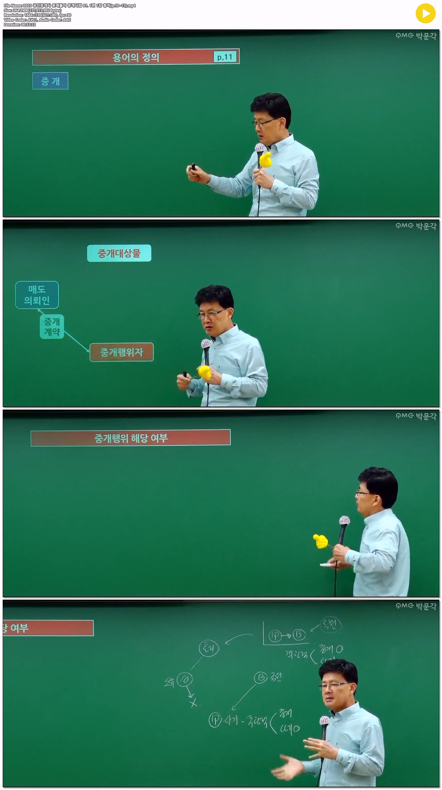 2023 공인중개사 문제풀이 중개사법 01. 1편 1장 총칙(p.10~13)