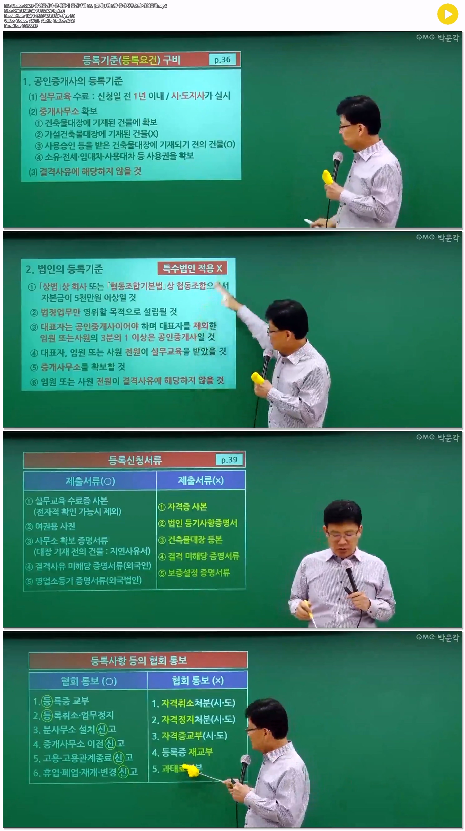 2023 공인중개사 문제풀이 중개사법 05. [교재]1편 3장 중개사무소..