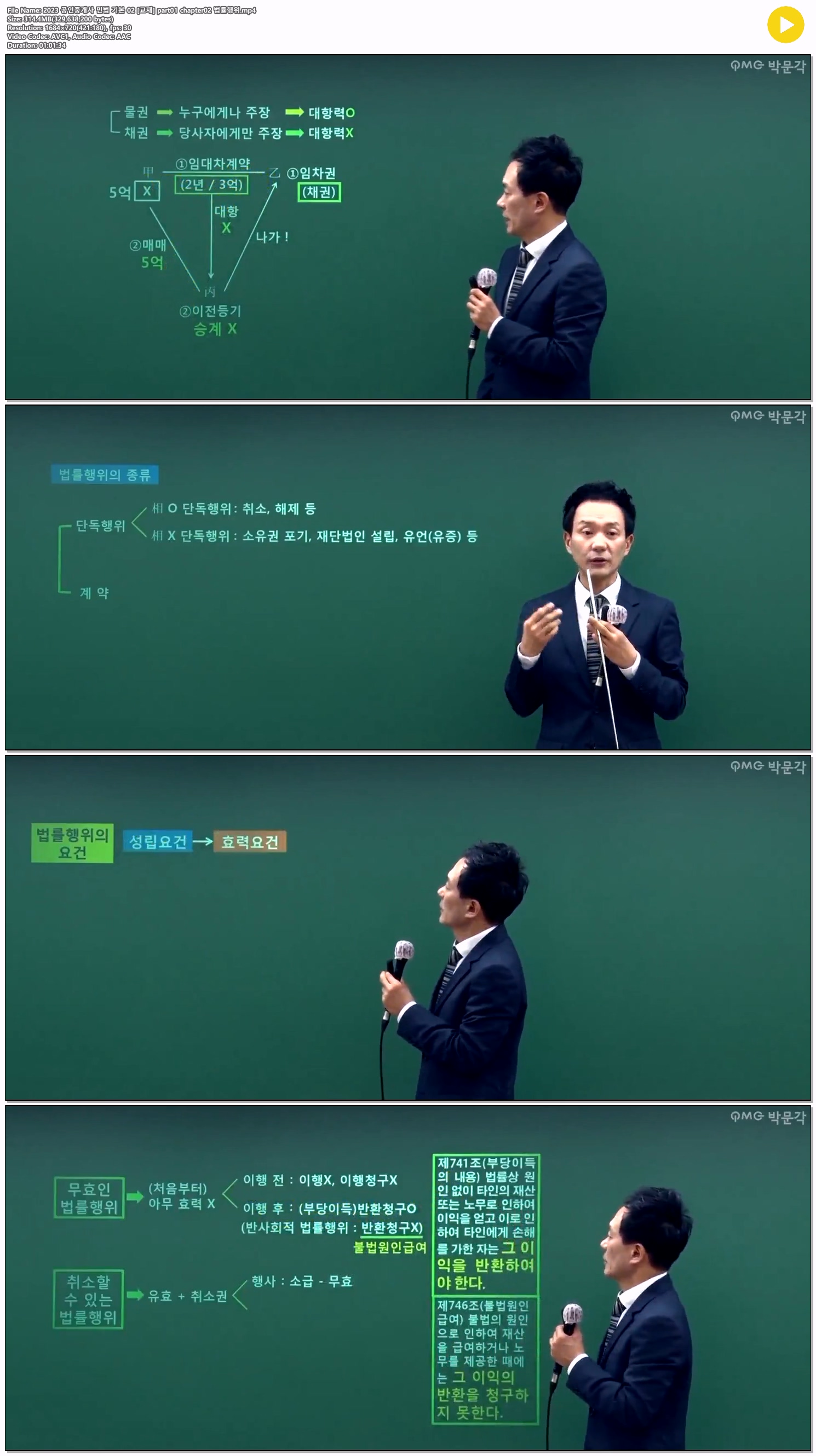 2023 공인중개사 민법 기본 02 [교재] part01 chapter02 법률행위