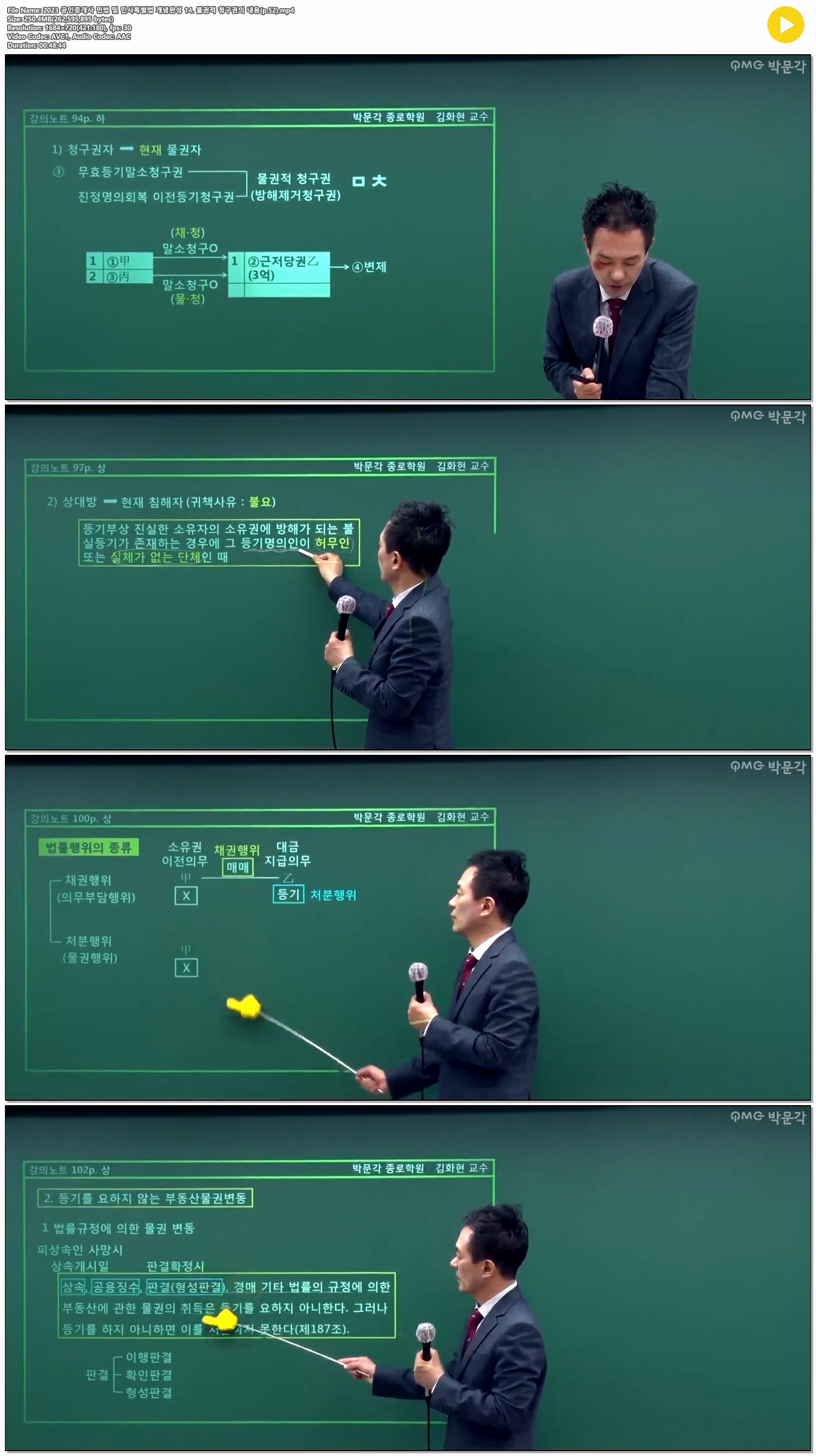 2023 공인중개사 민법 및 민사특별법 개념완성 14. 물권적 청구권..