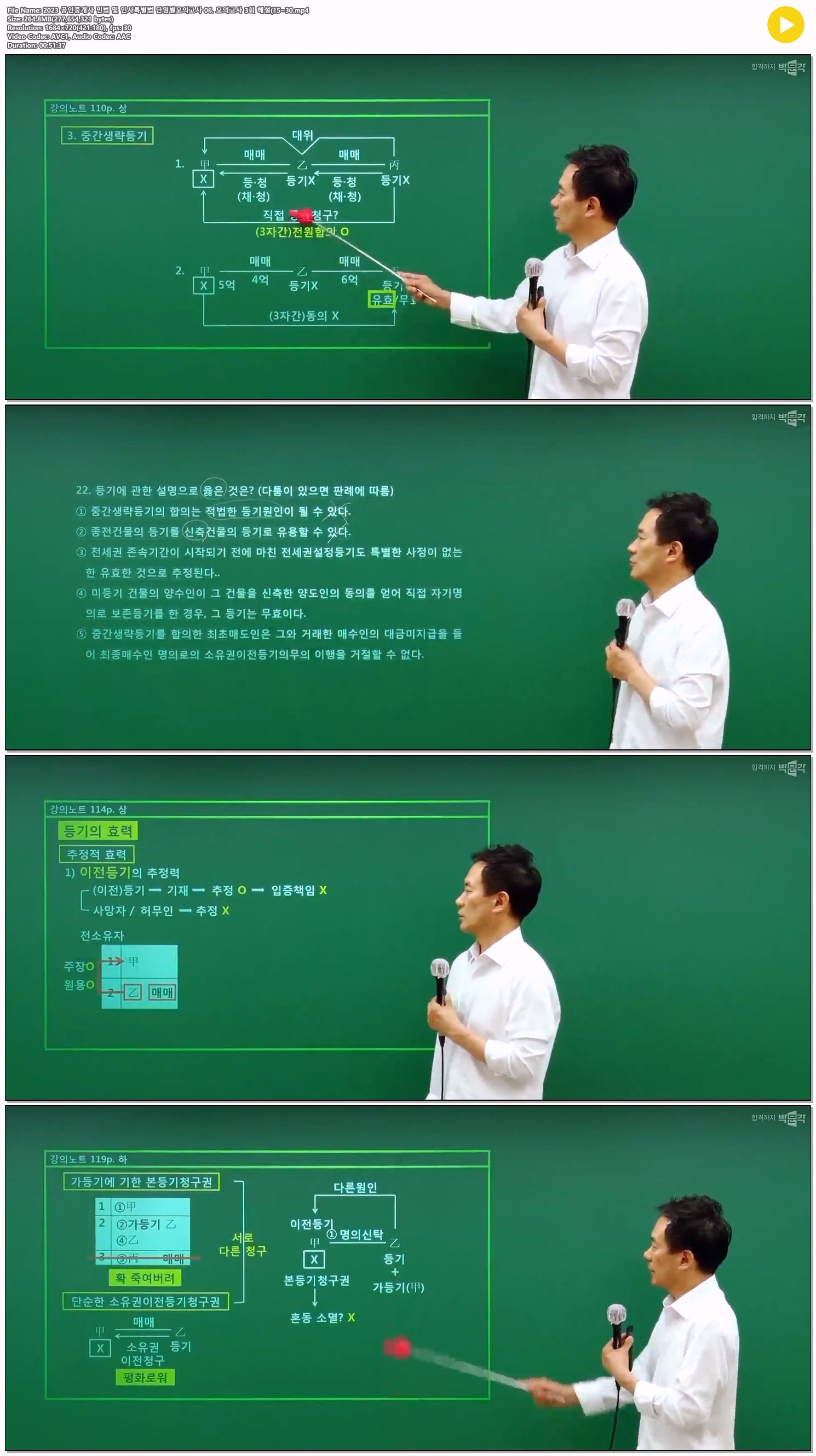2023 공인중개사 민법 및 민사특별법 단원별모의고사 06. 모의고사..