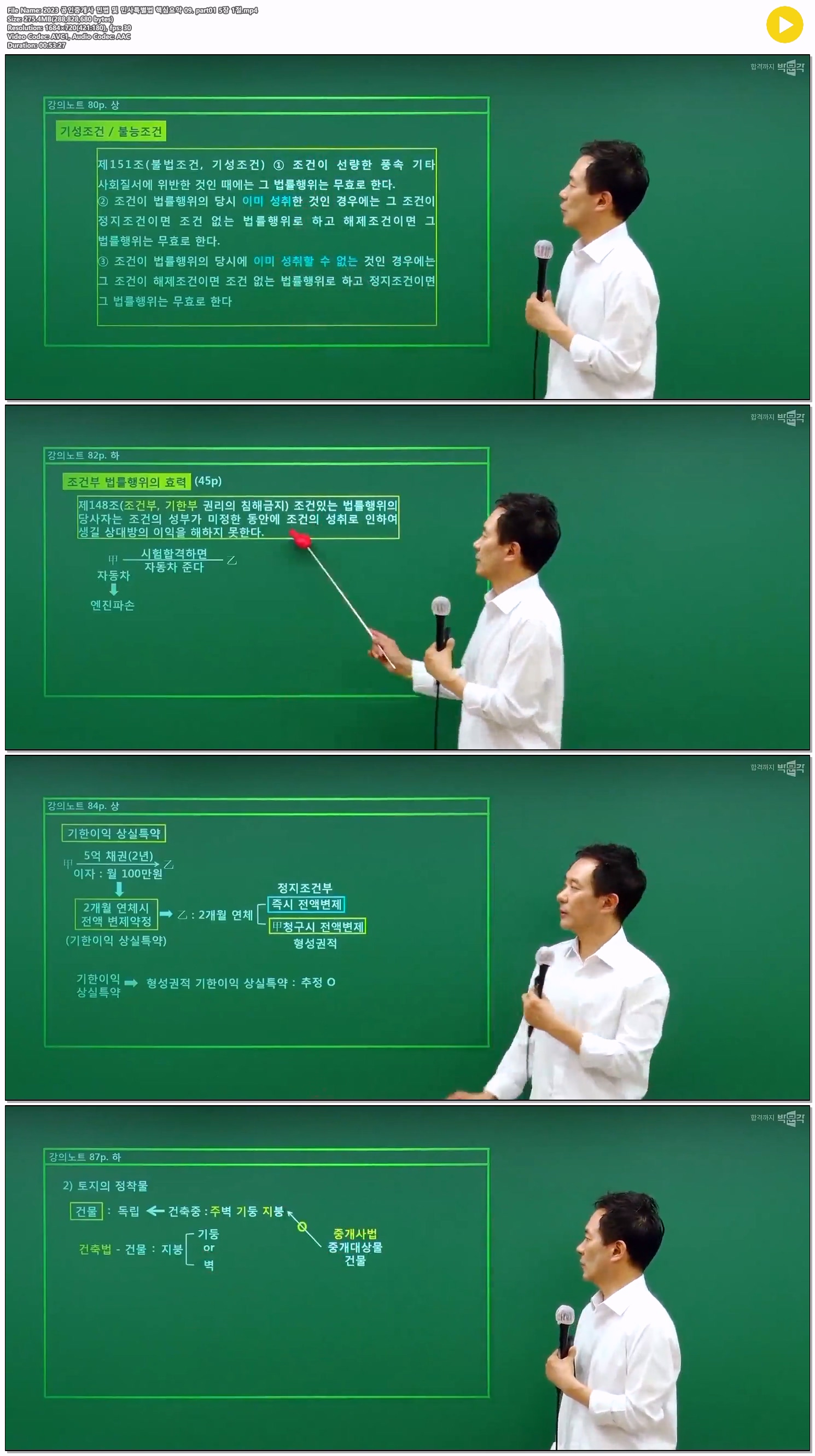 2023 공인중개사 민법 및 민사특별법 핵심요약 09. part01 5장 1절