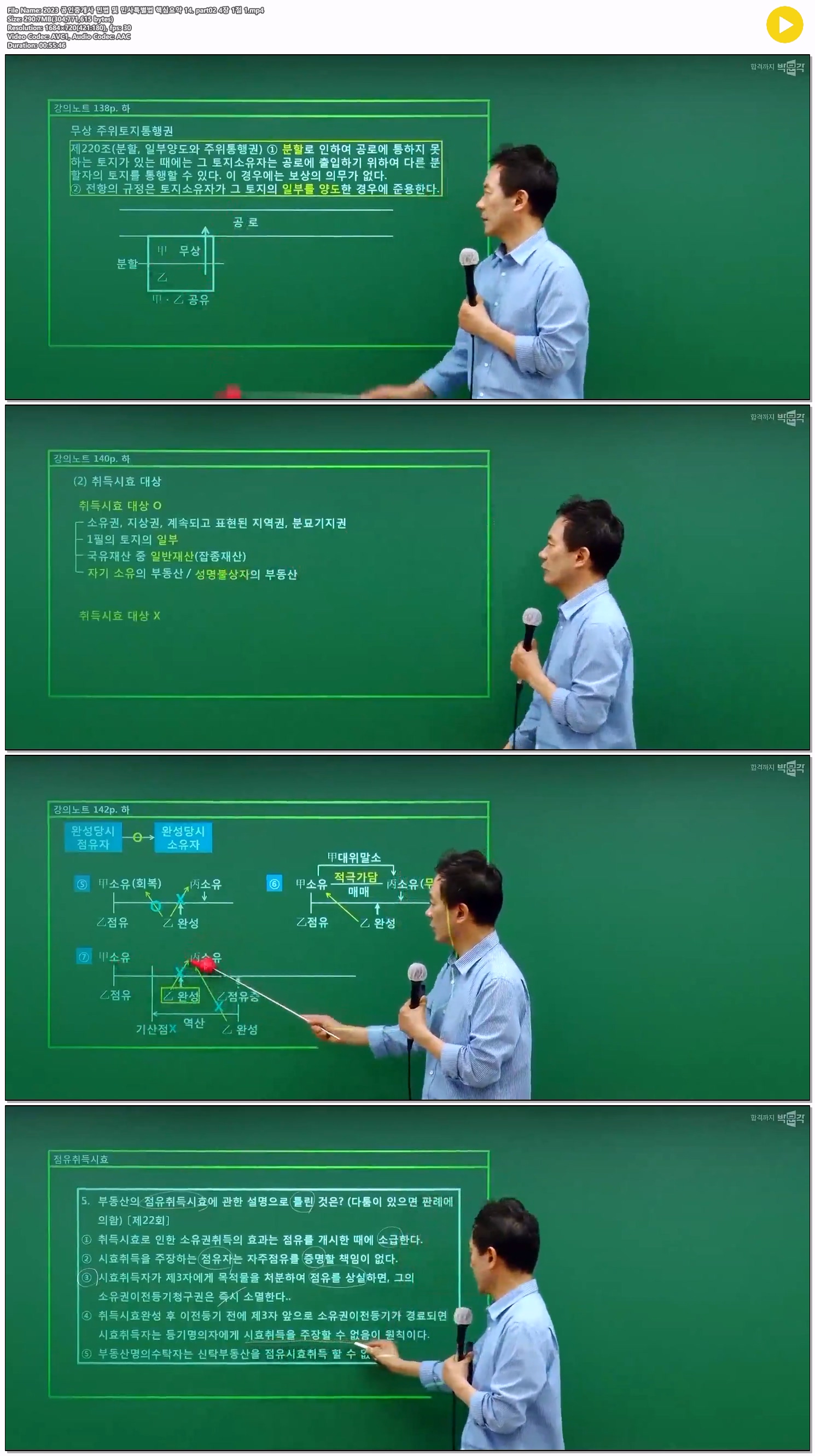 2023 공인중개사 민법 및 민사특별법 핵심요약 14. part02 4장 1절 1