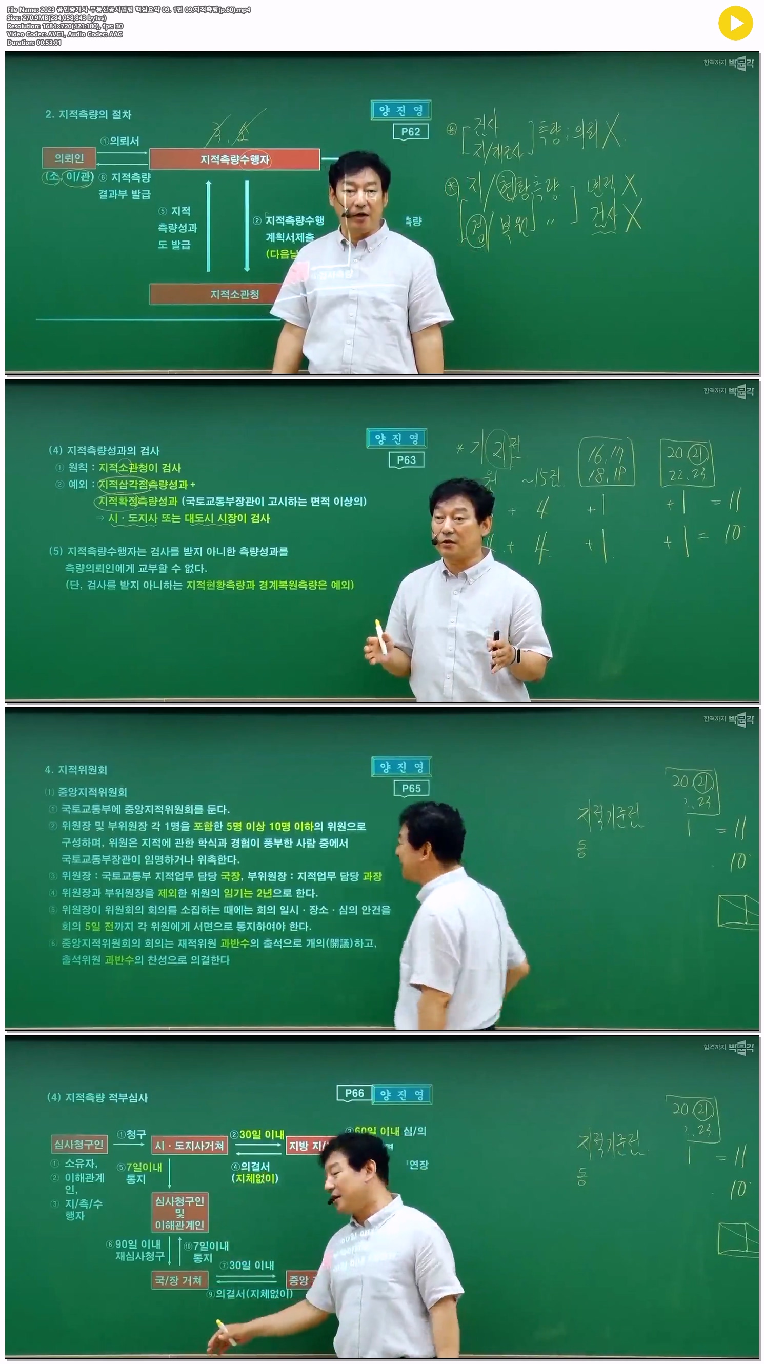 2023 공인중개사 부동산공시법령 핵심요약 09. 1편 09.지적측량(p...