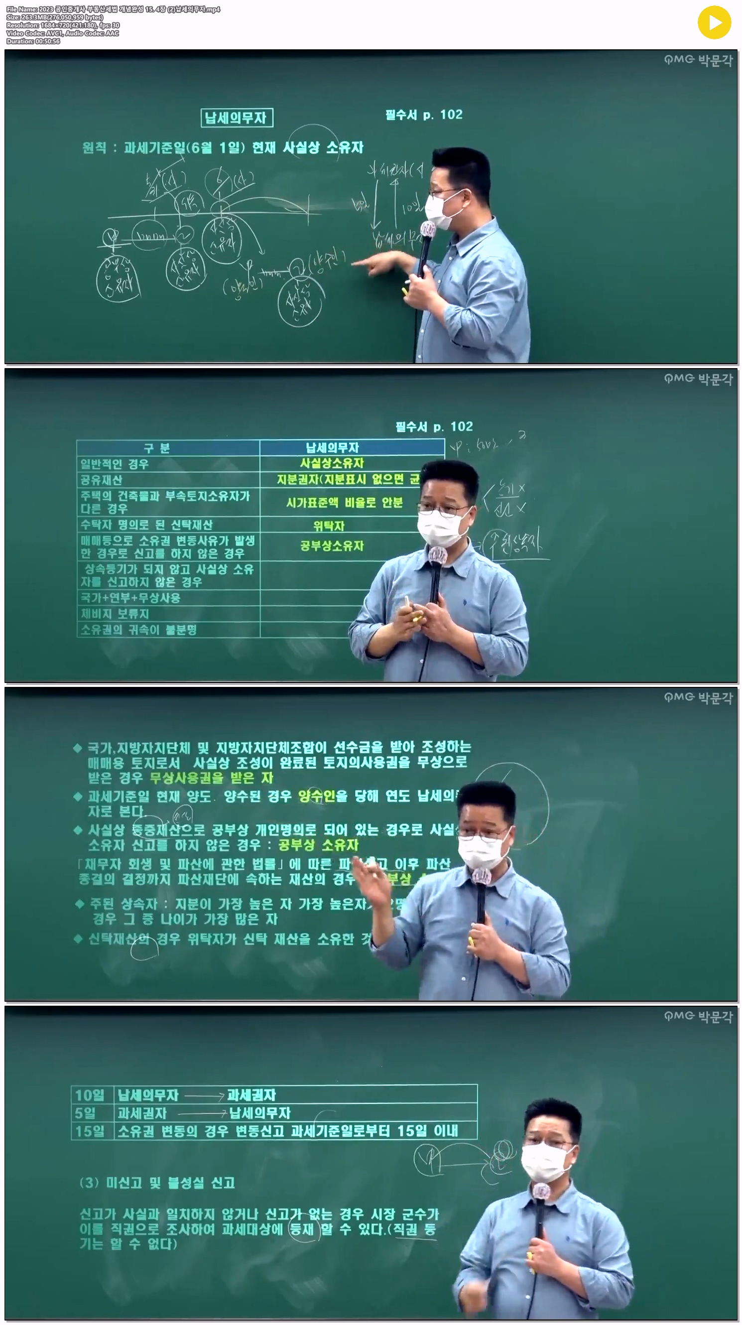2023 공인중개사 부동산세법 개념완성 15. 4장 (2)납세의무자