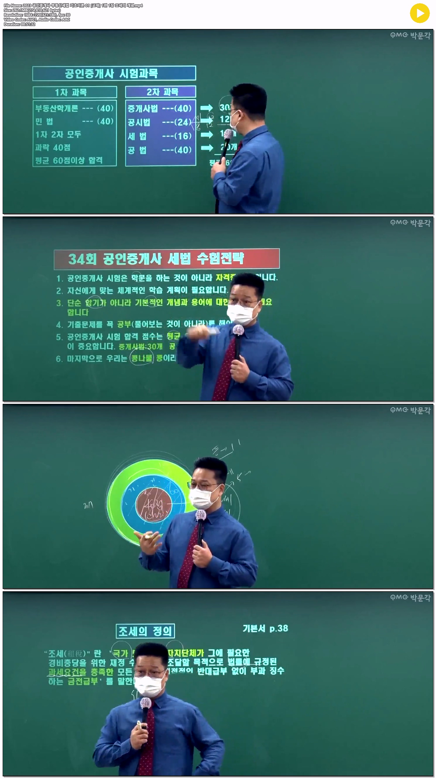 2023 공인중개사 부동산세법 기초이론 01 [교재] 1편 1장 조세의 ..