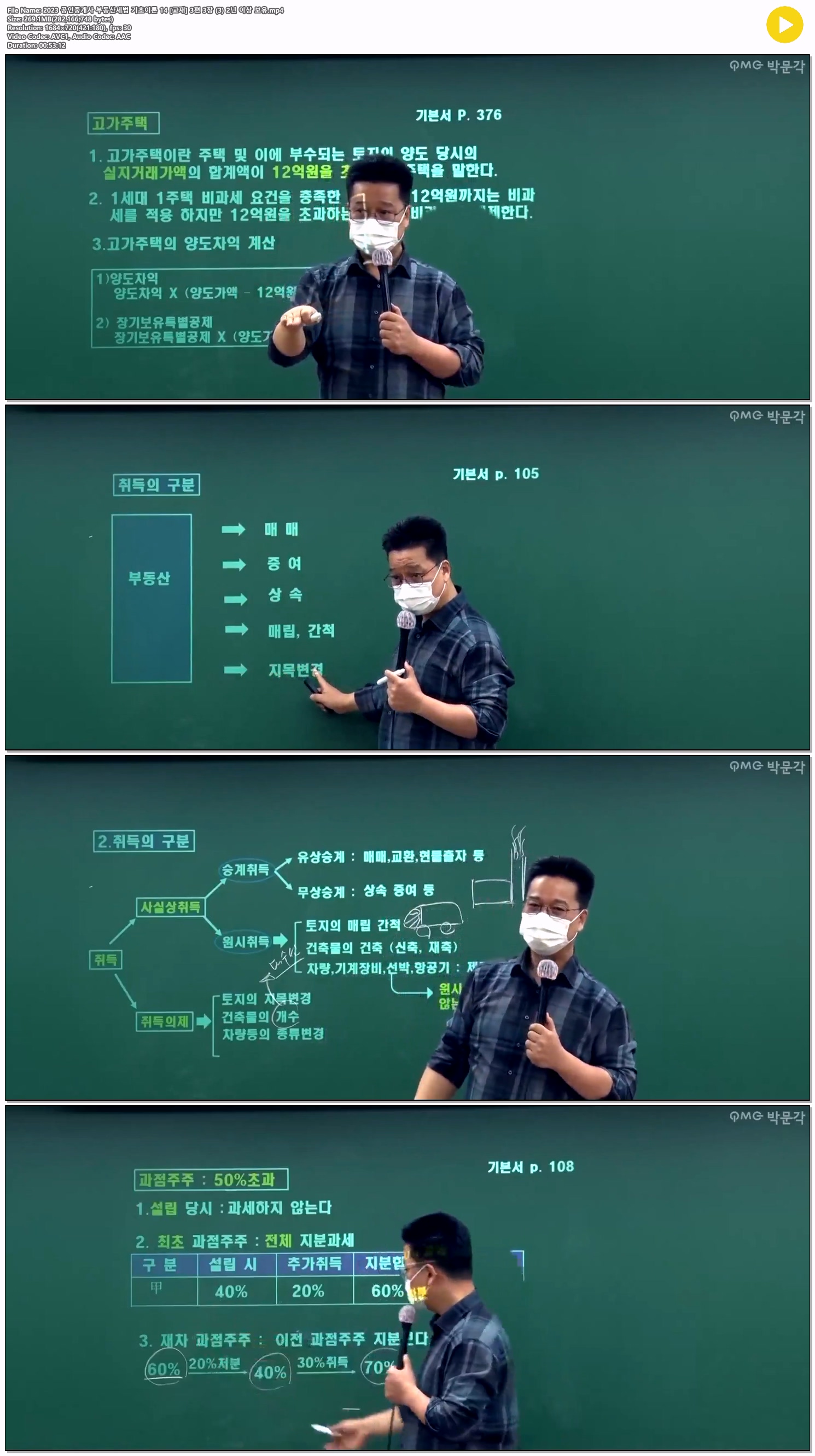 2023 공인중개사 부동산세법 기초이론 14 [교재] 3편 3장 (3) 2년 ..