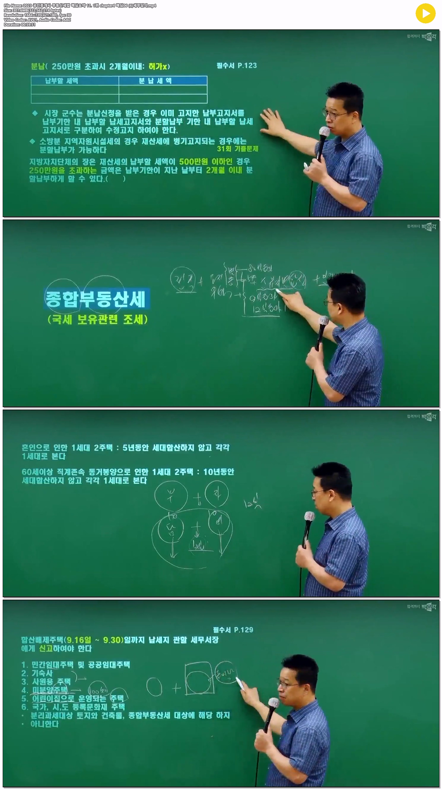 2023 공인중개사 부동산세법 핵심요약 11. 1편 chapter4 핵심06 (6..