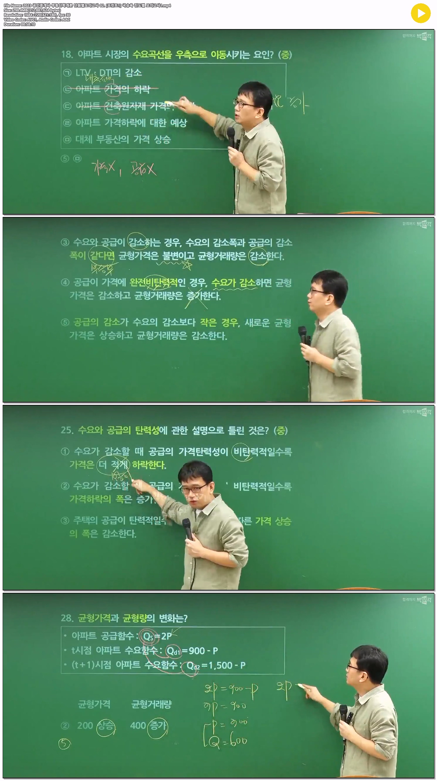 2023 공인중개사 부동산학개론 단원별모의고사 02. [프린트1] 국승..