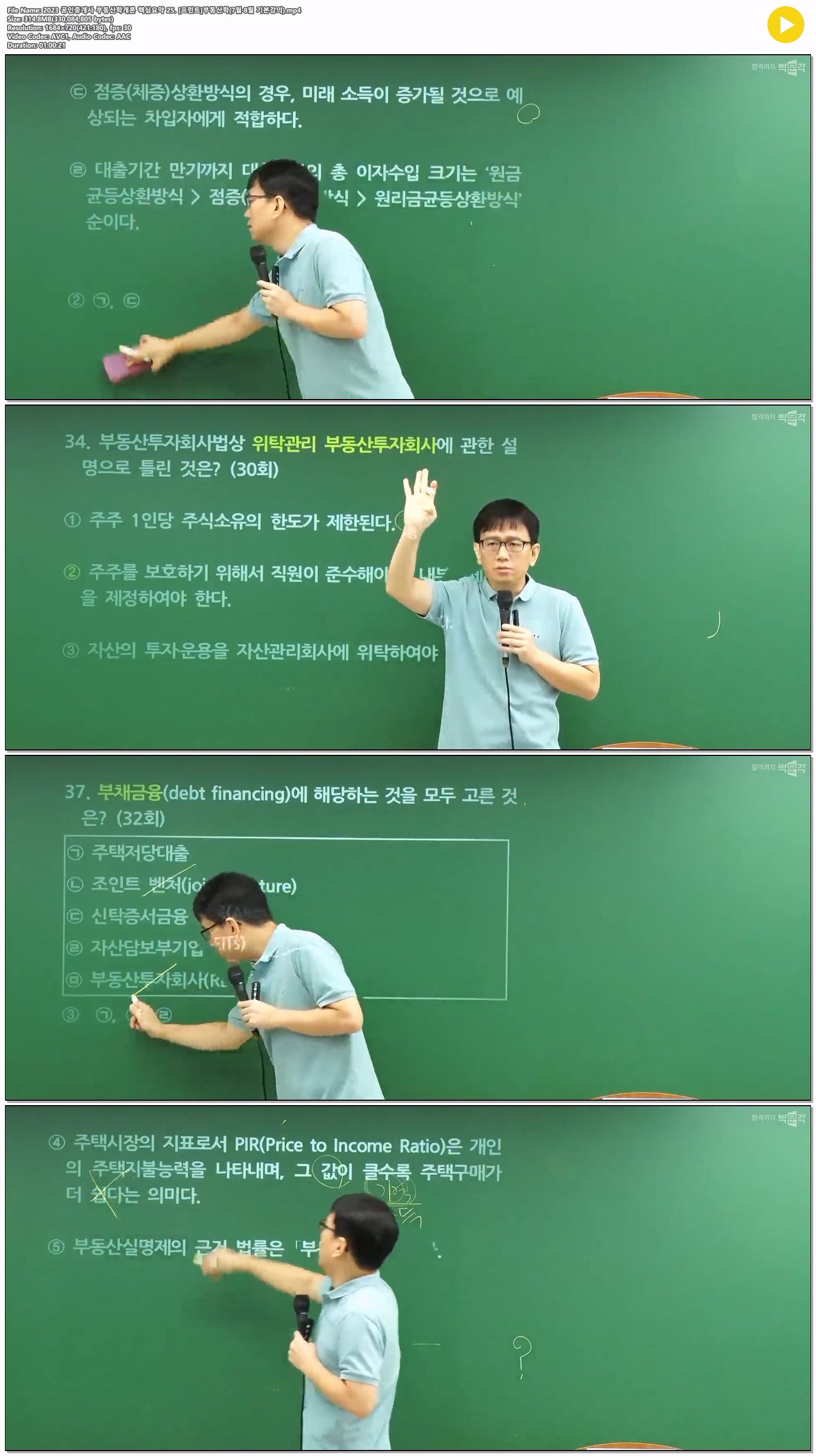2023 공인중개사 부동산학개론 핵심요약 25. [프린트]부동산학(7월..