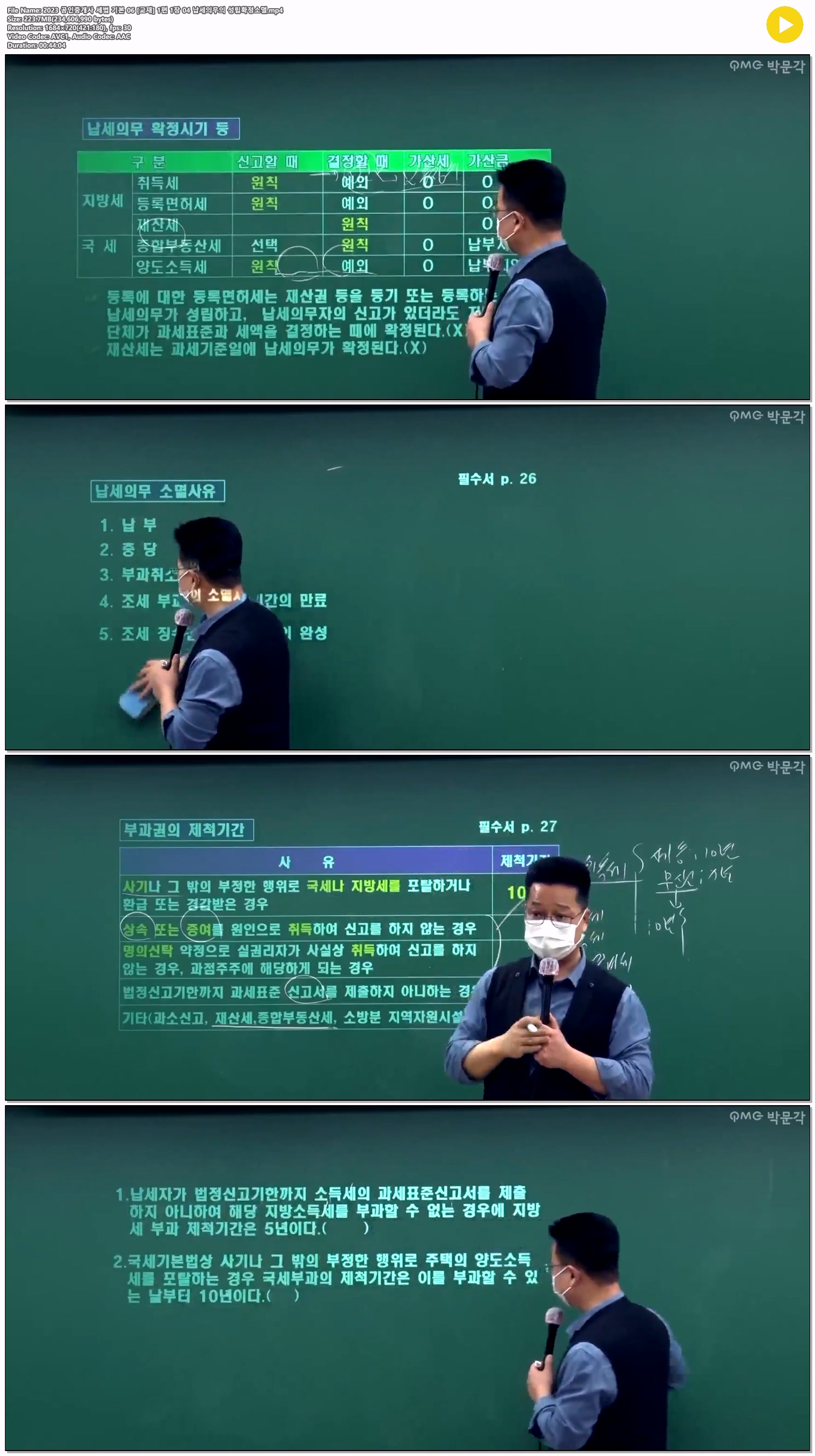 2023 공인중개사 세법 기본 06 [교재] 1편 1장 04 납세의무의 성립..