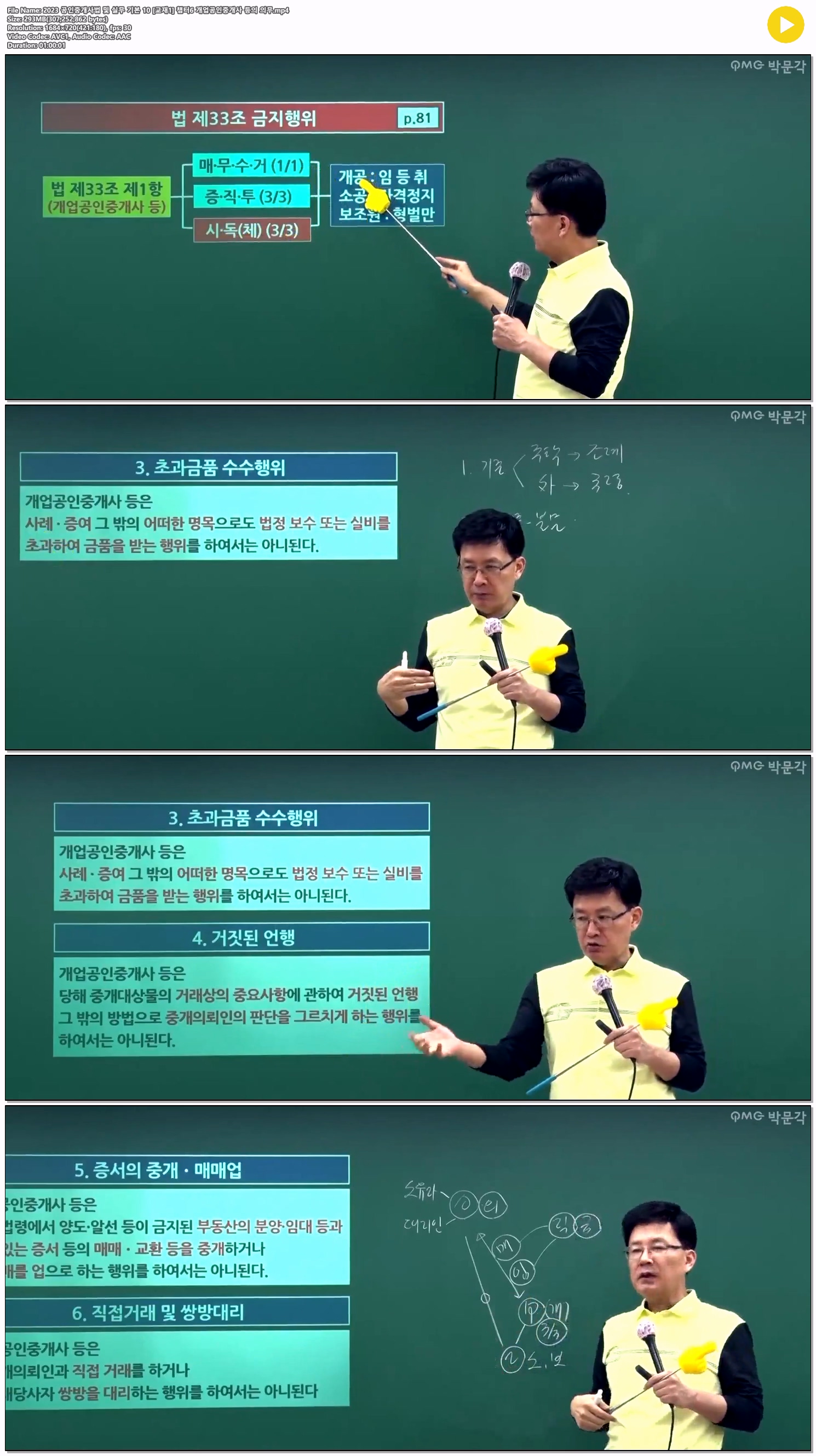 2023 공인중개사법 및 실무 기본 10 [교재1] 챕터6 개업공인중개사..