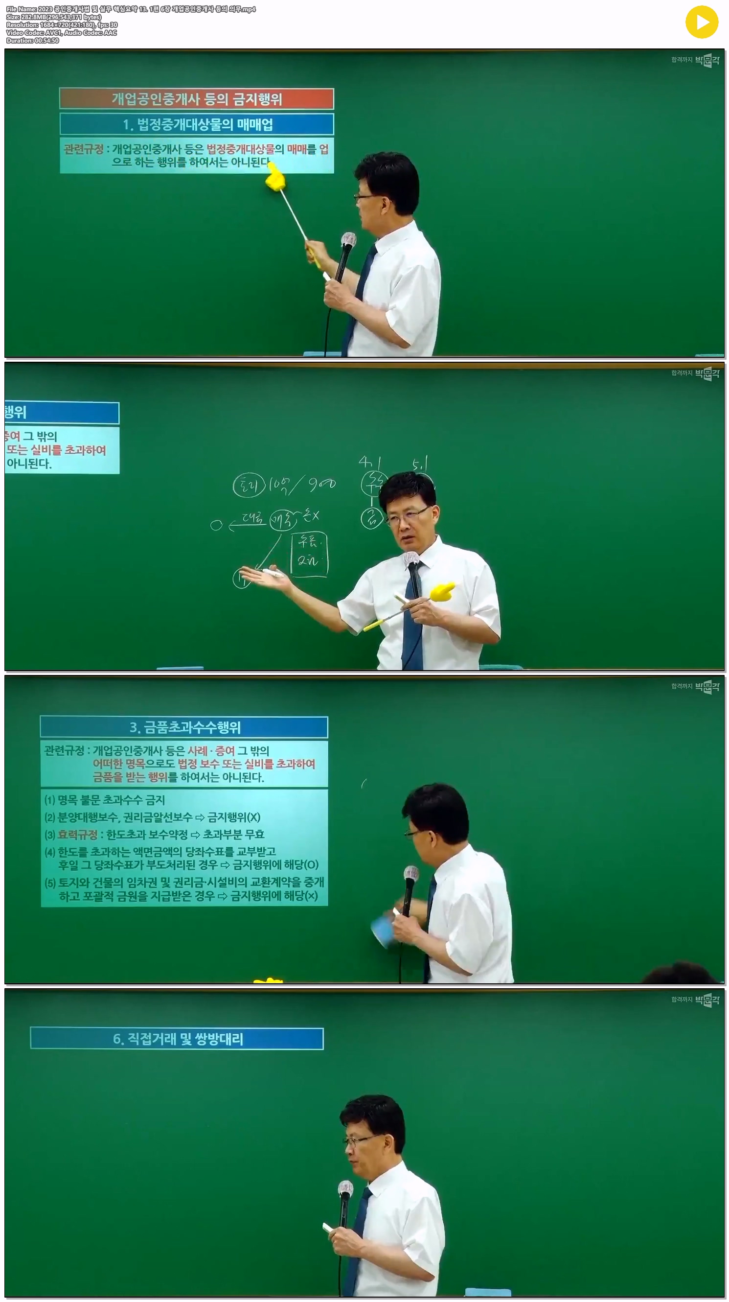 2023 공인중개사법 및 실무 핵심요약 13. 1편 6장 개업공인중개사 ..