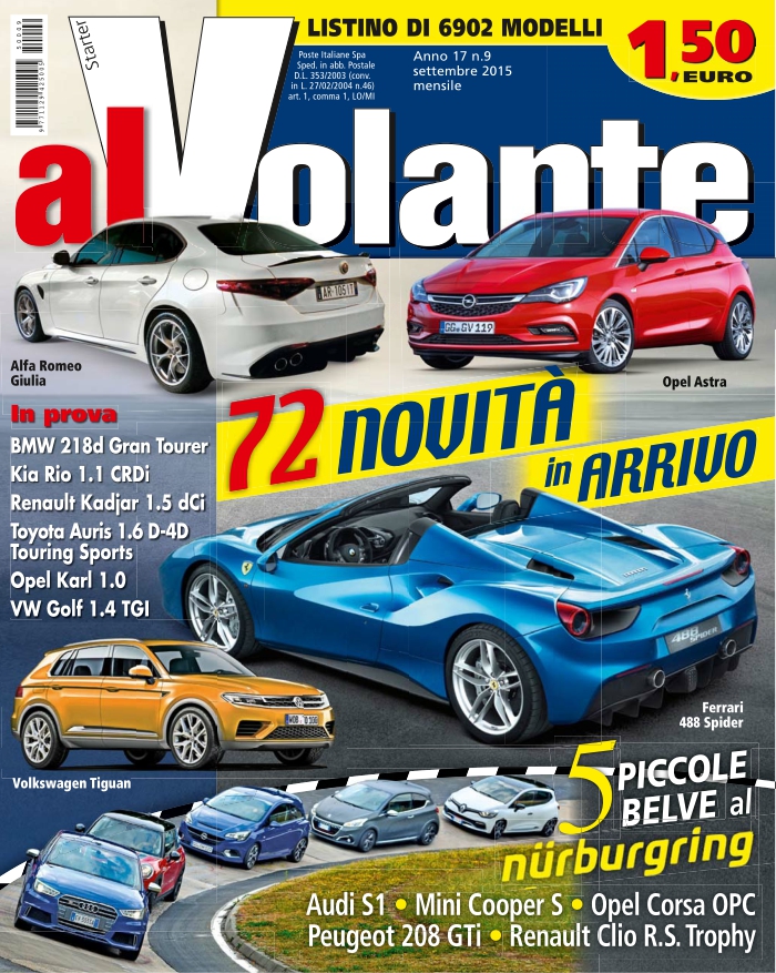 [해외잡지-2015] Al Volante - Settembre 2015