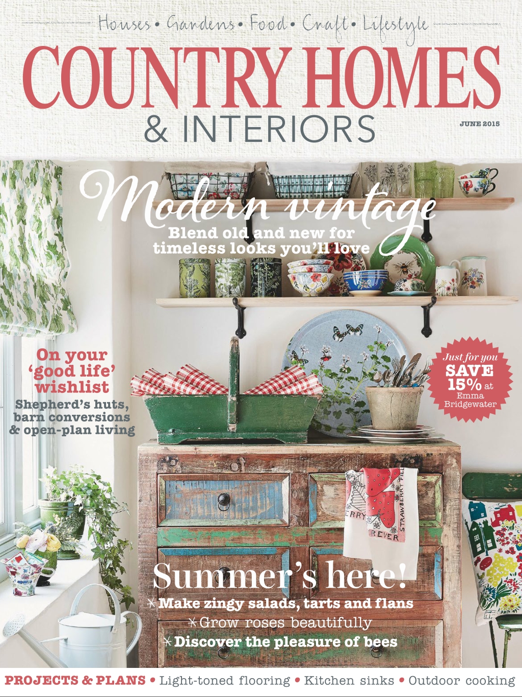 [해외잡지-2015] Country Homes & Interiors 2015-06