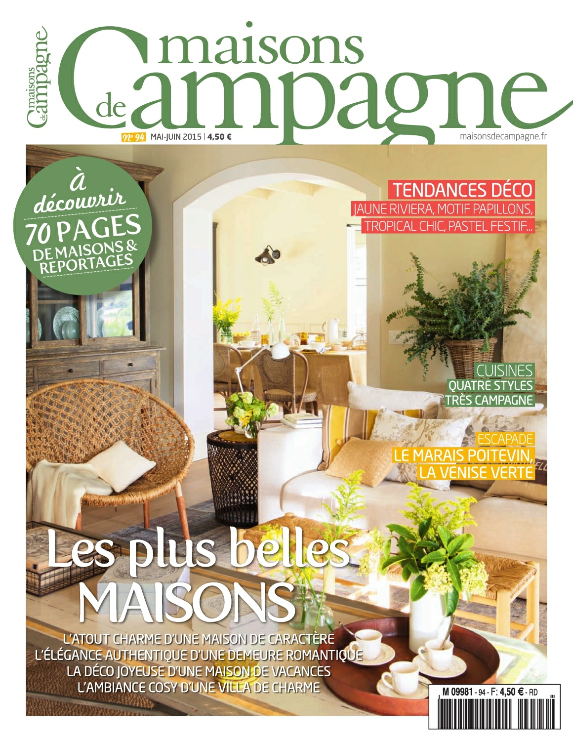 [해외잡지-2015] Maisons De Campagne No.94 2015-05-06