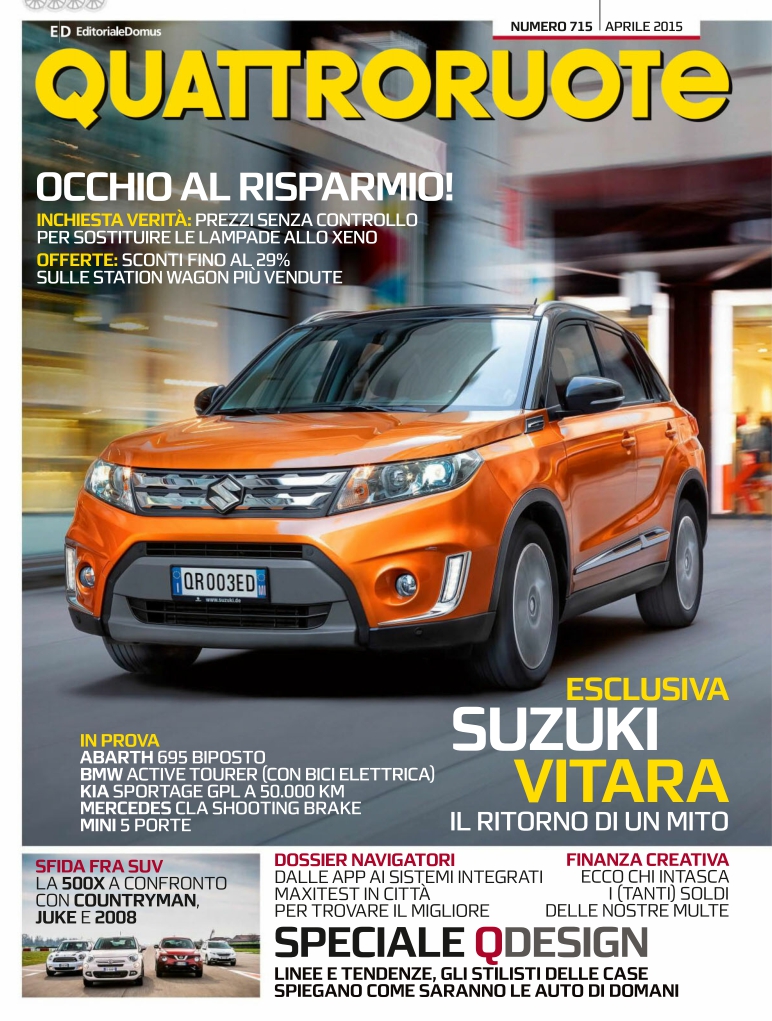 [해외잡지-2015] Quattroruote Italy - Aprile 2015