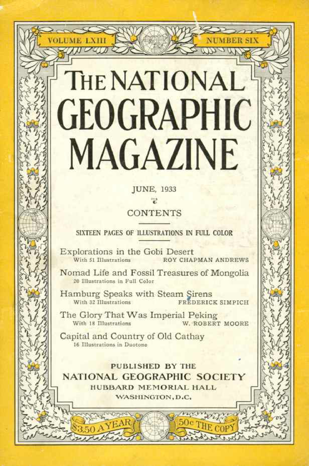 [해외잡지] National Geographic 1933-06 063-6 Jun