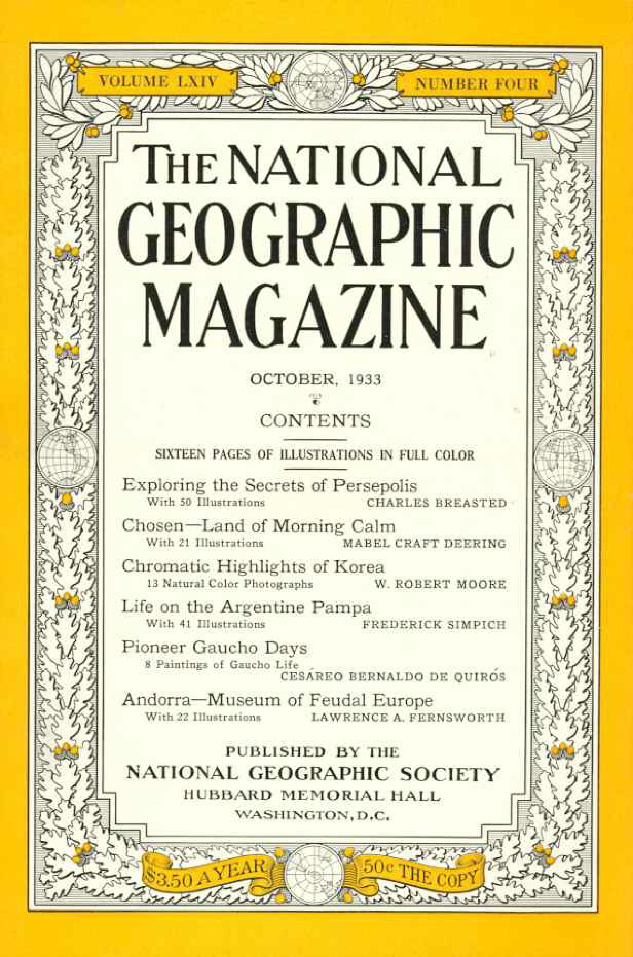[해외잡지] National Geographic 1933-10 064-4 Oct