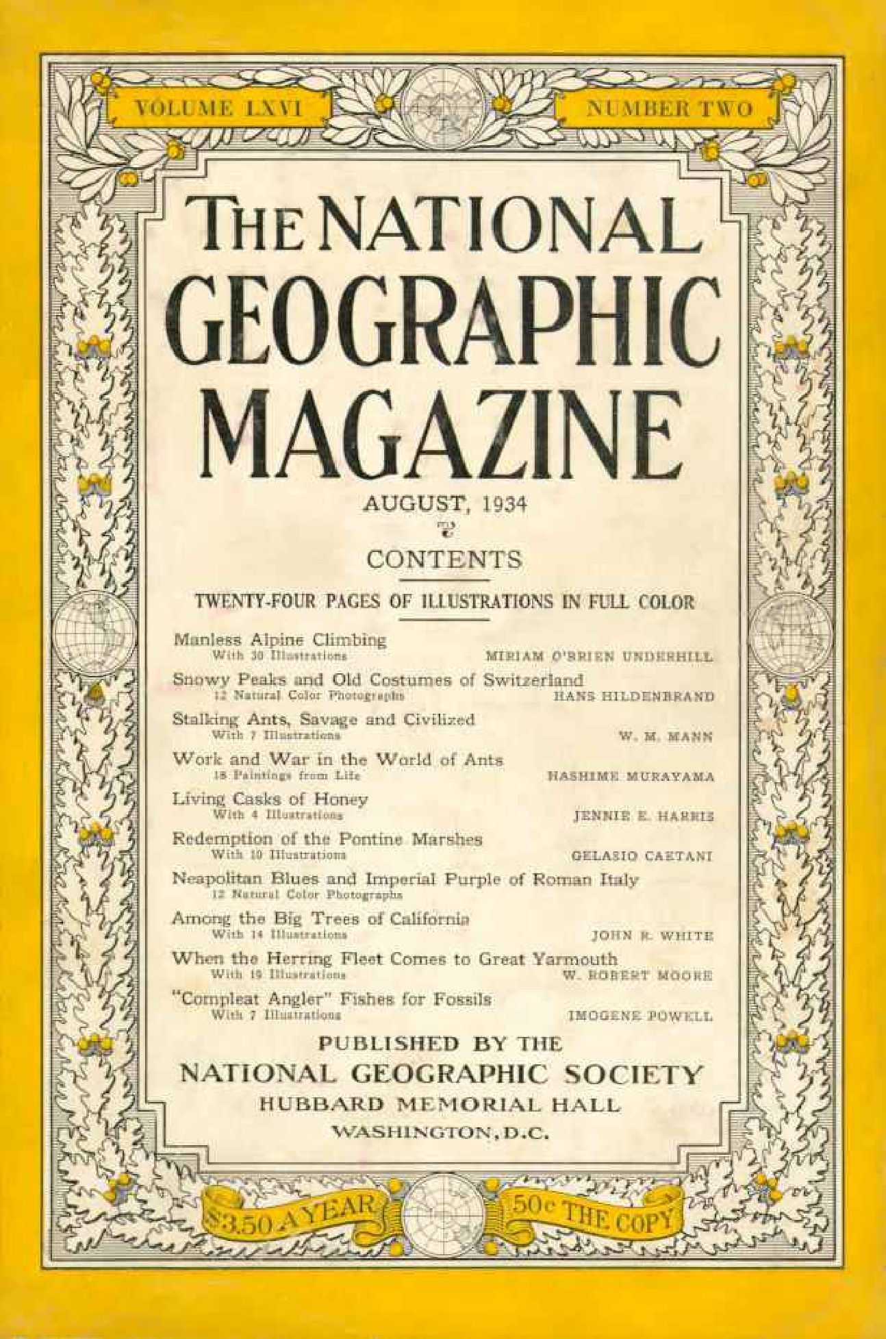 [해외잡지] National Geographic 1934-08 066-2 Aug