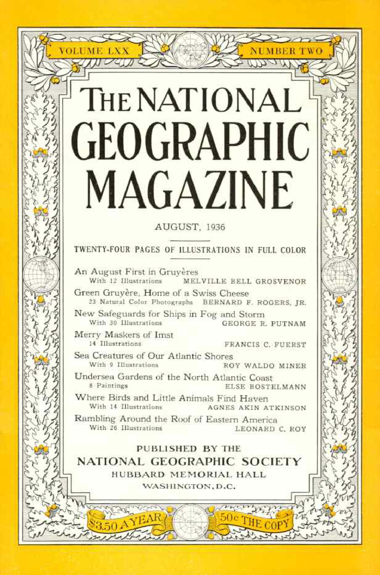 [해외잡지] National Geographic 1936-08 070-2 Aug