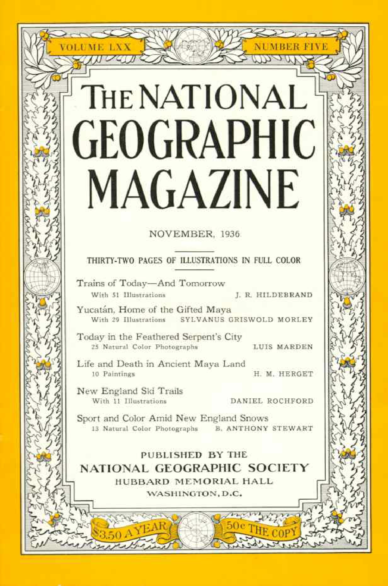 [해외잡지] National Geographic 1936-11 070-5 Nov