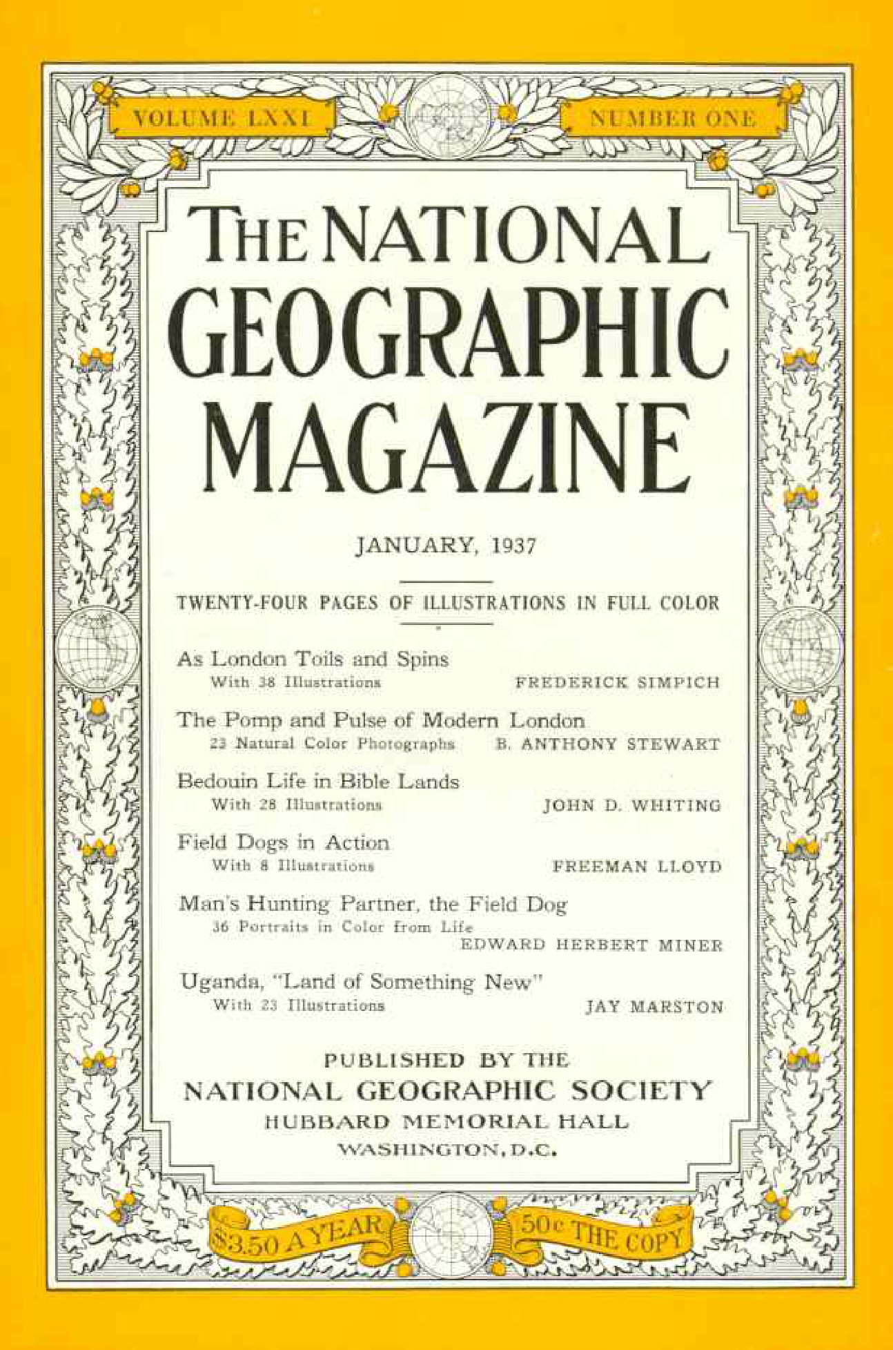 [해외잡지] National Geographic 1937-01 071-1 Jan