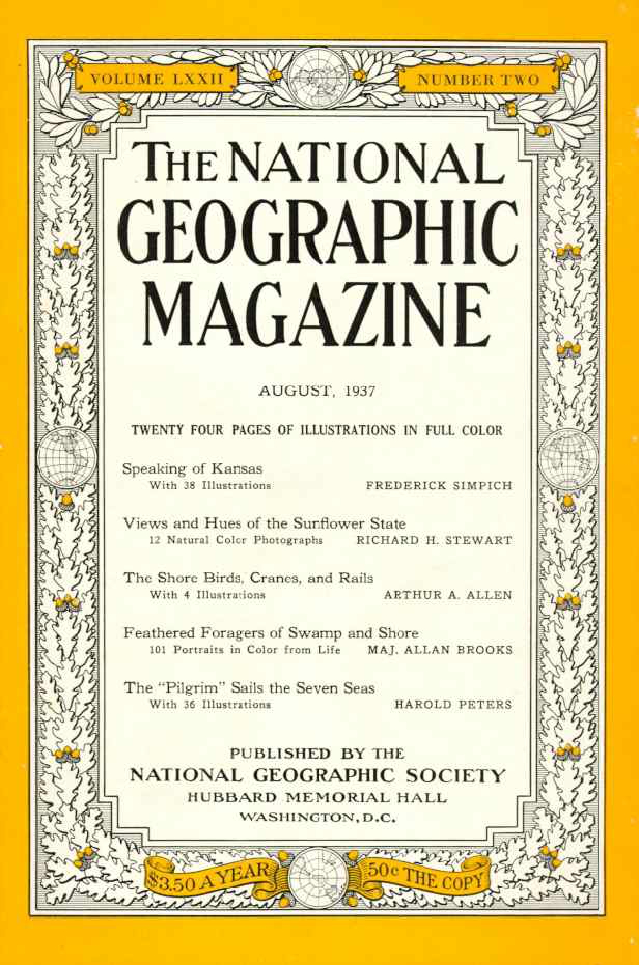 [해외잡지] National Geographic 1937-08 072-2 Aug