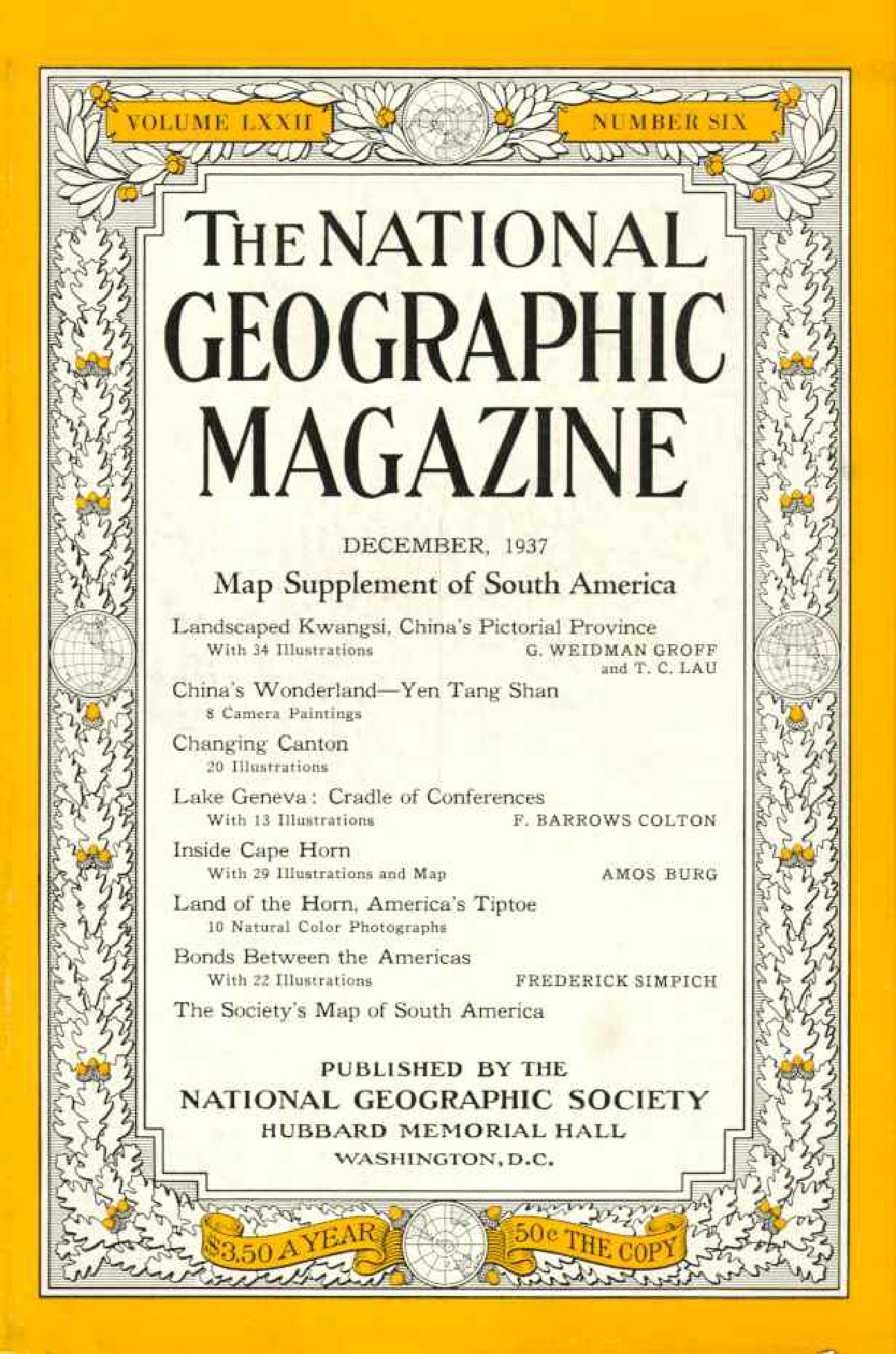 [해외잡지] National Geographic 1937-12 072-6 Dec