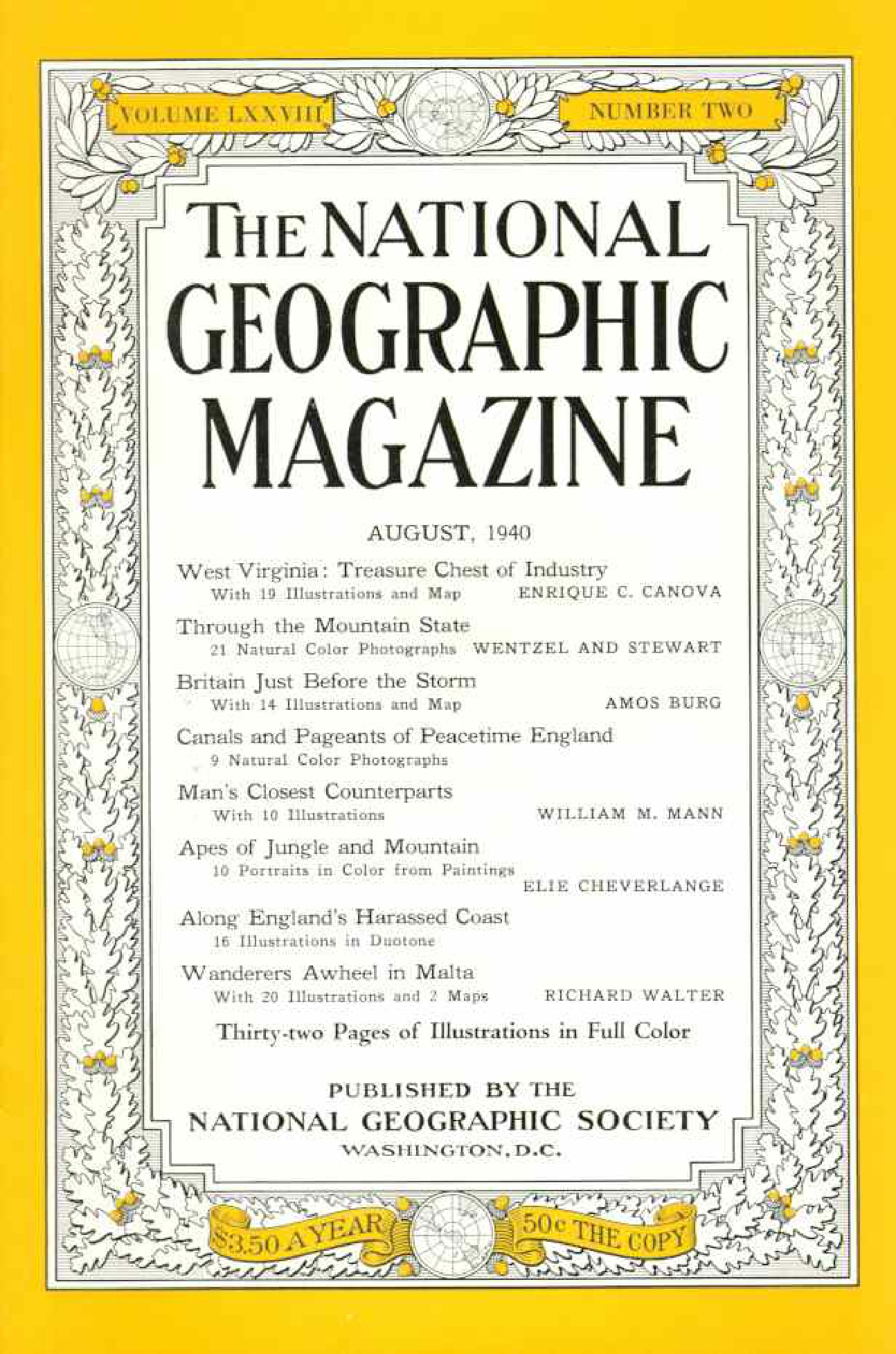 [해외잡지] National Geographic 1940-08 078-2 Aug