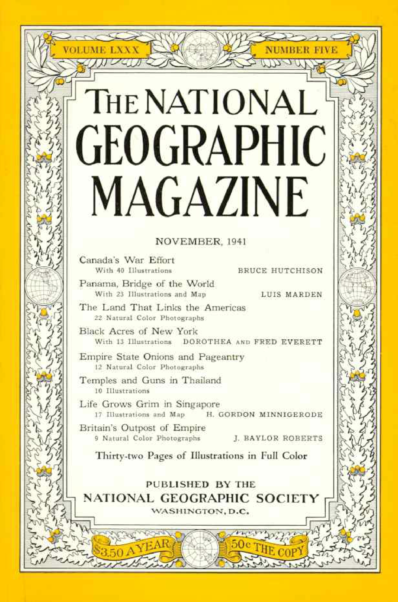 [해외잡지] National Geographic 1941-11 080-5 Nov
