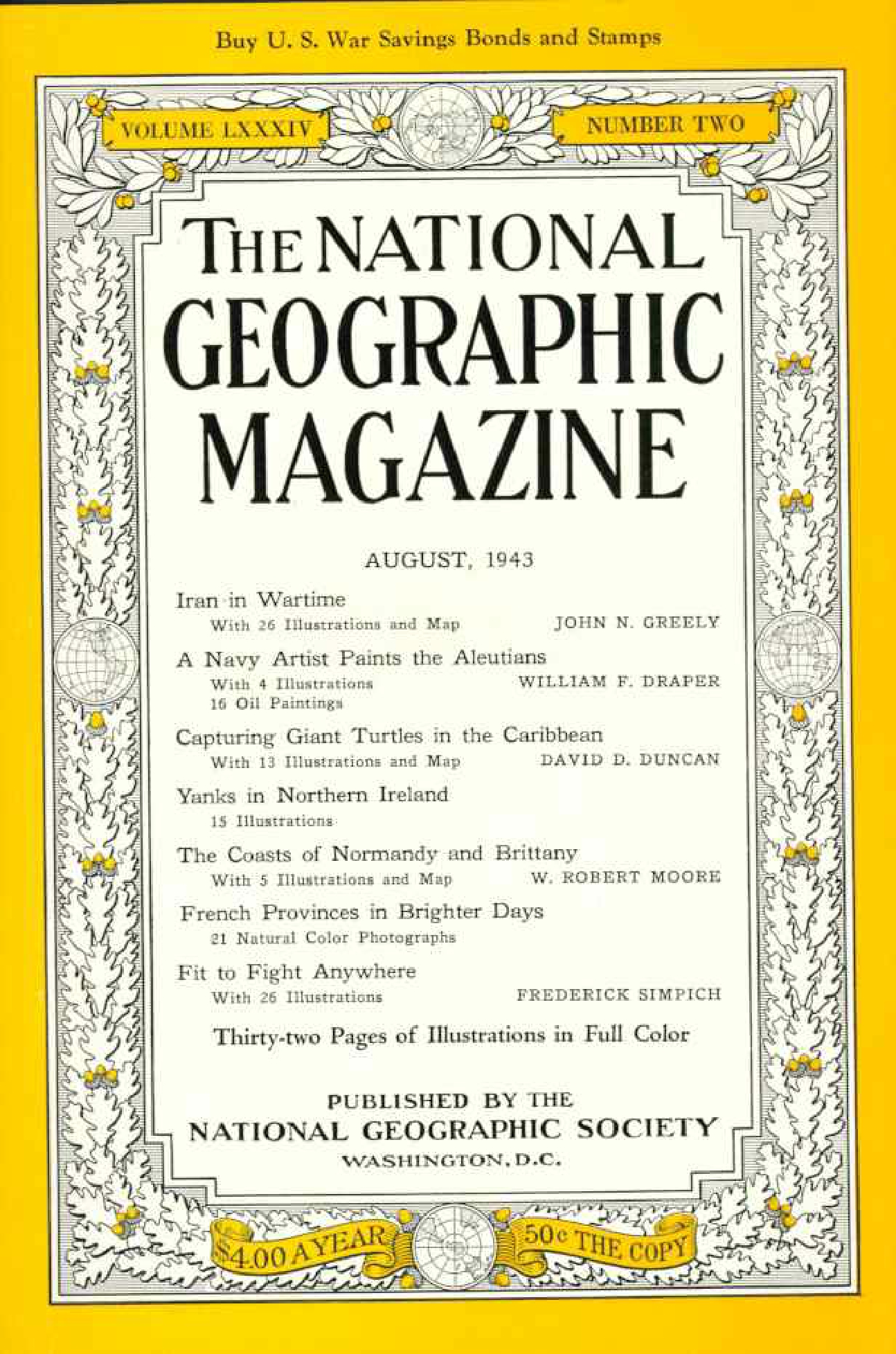 [해외잡지] National Geographic 1943-08 084-2 Aug