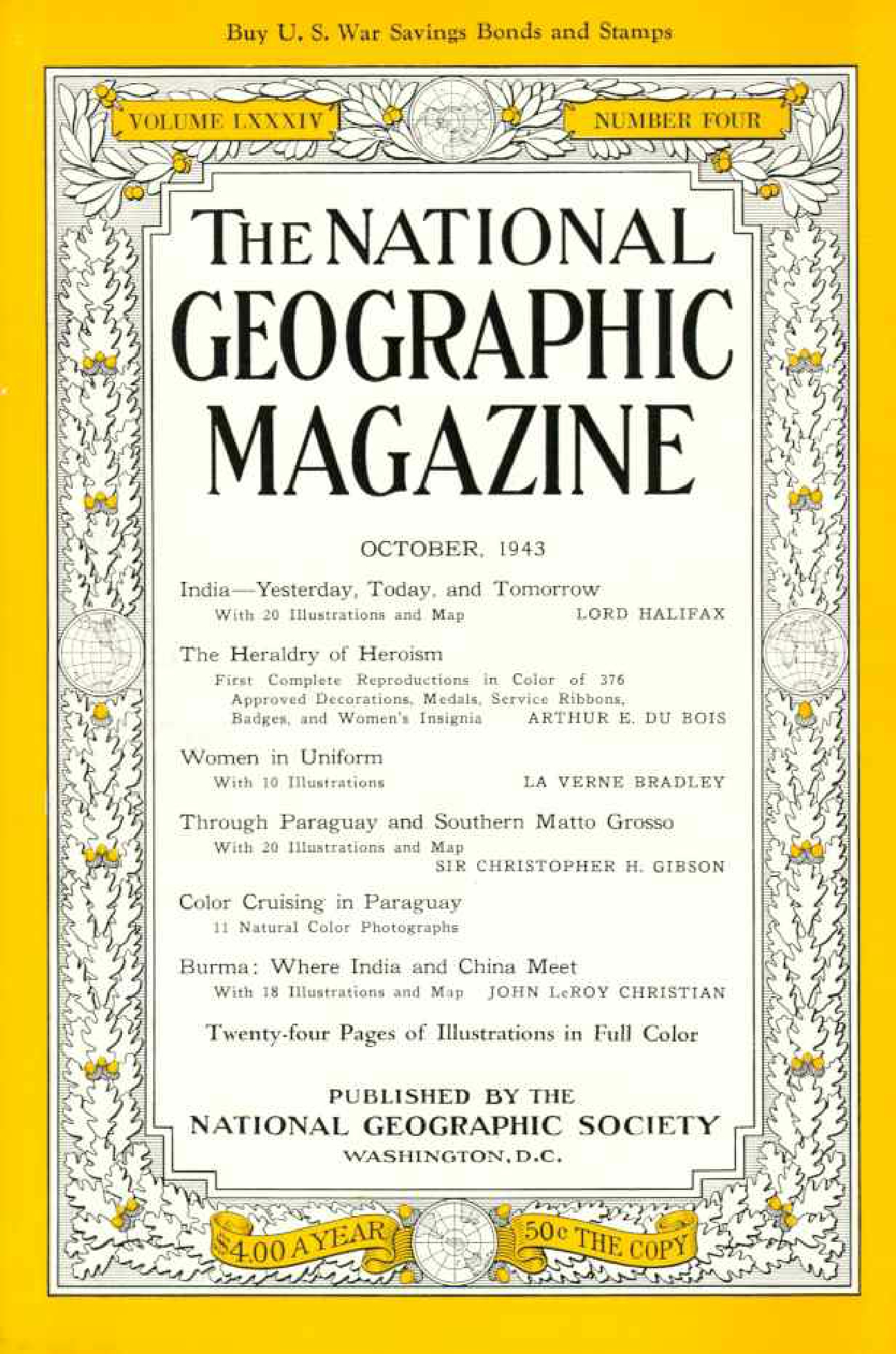 [해외잡지] National Geographic 1943-10 084-4 Oct