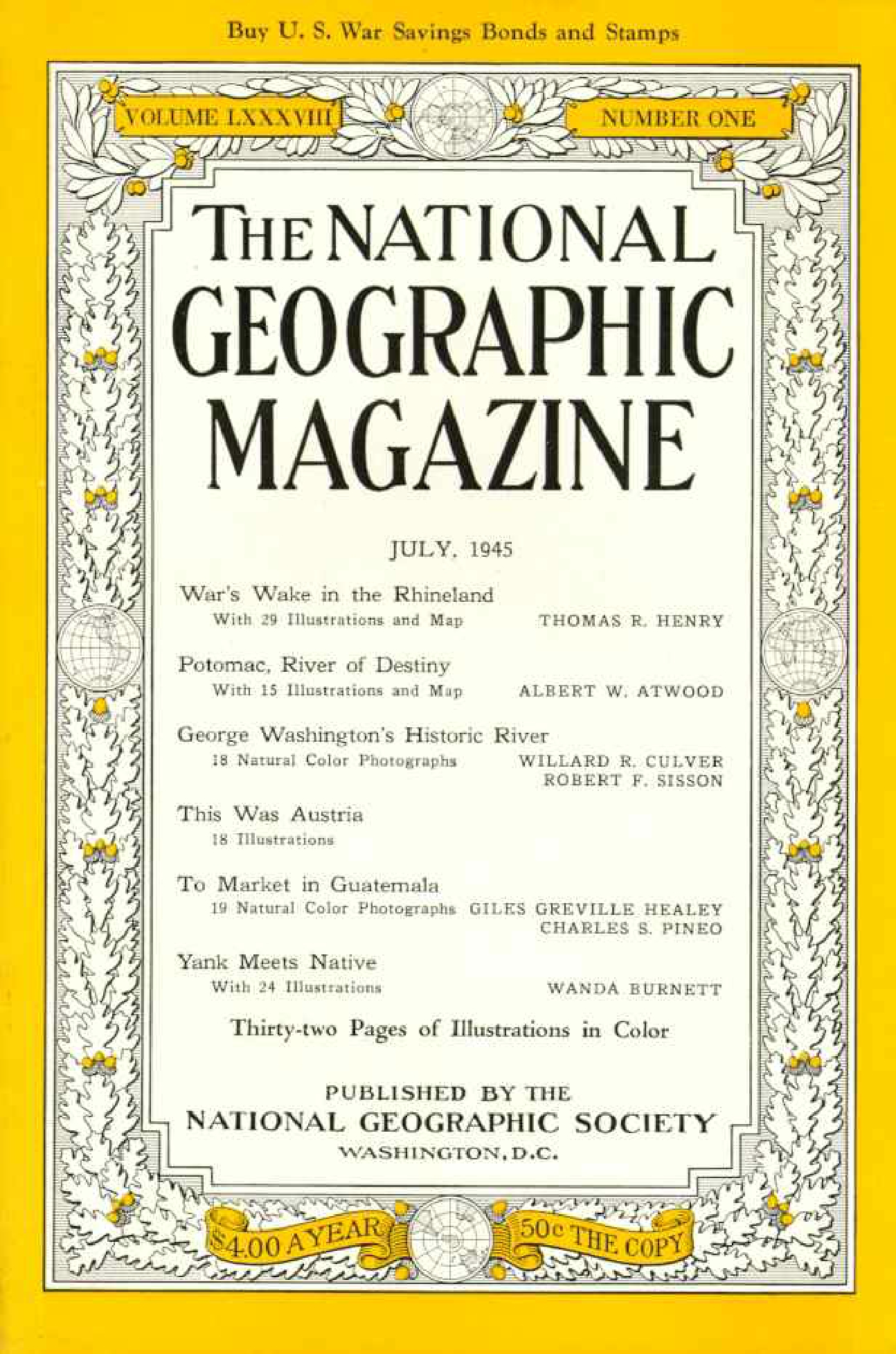 [해외잡지] National Geographic 1945-07 088-1 Jul